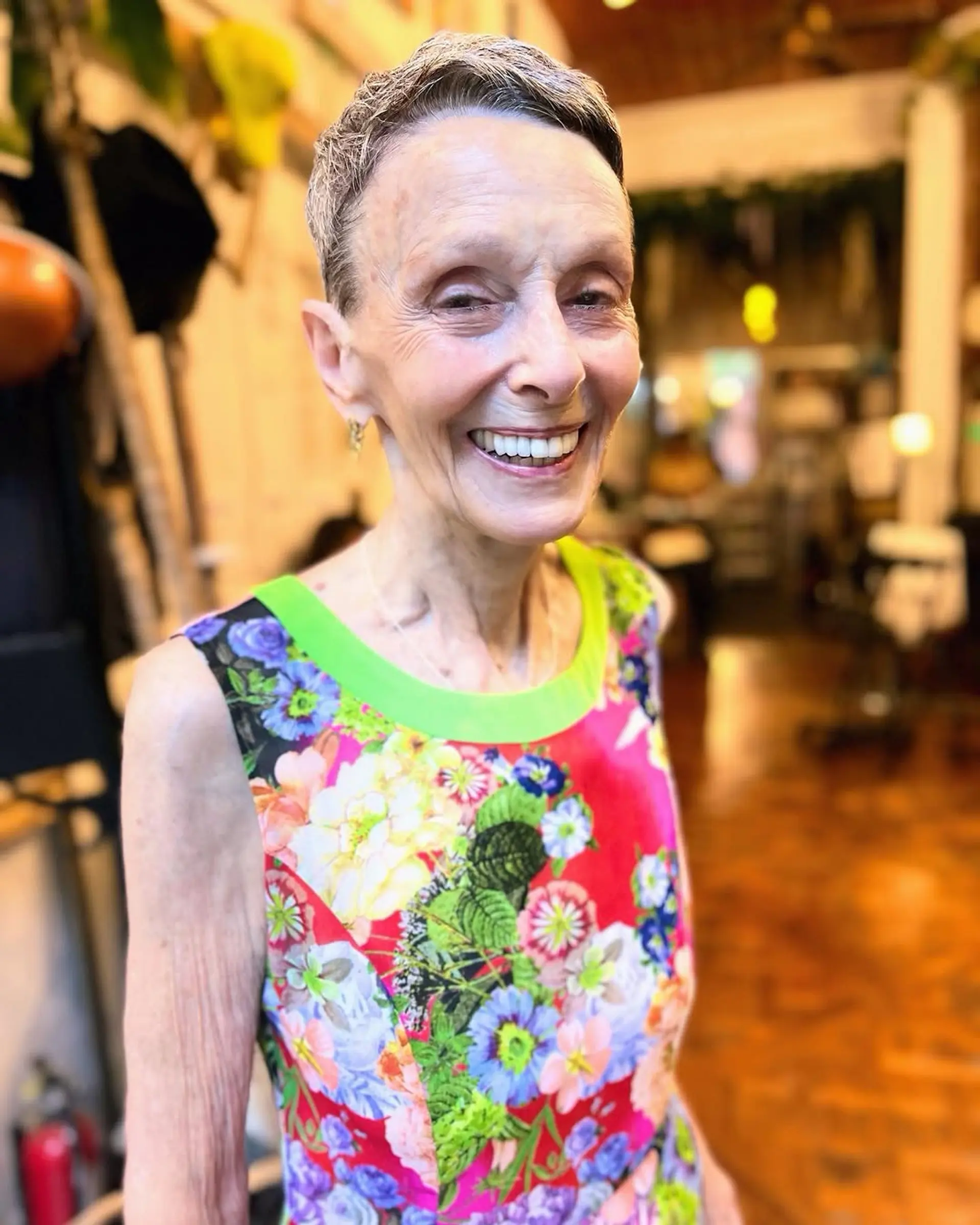 A classic, very short pixie cut with a tapered back. 2