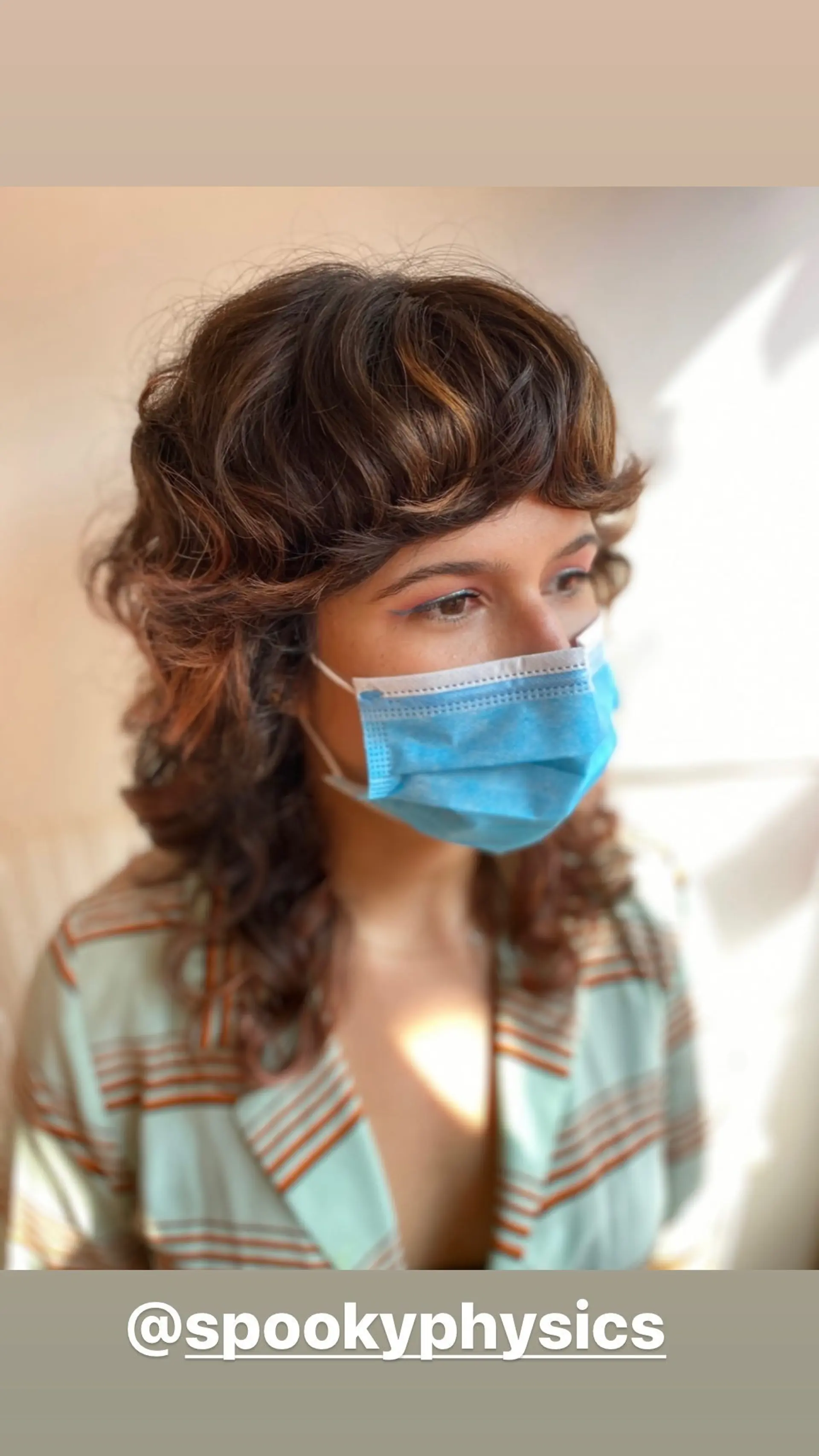 This is a shaggy mullet with choppy layers and wispy bangs. 1