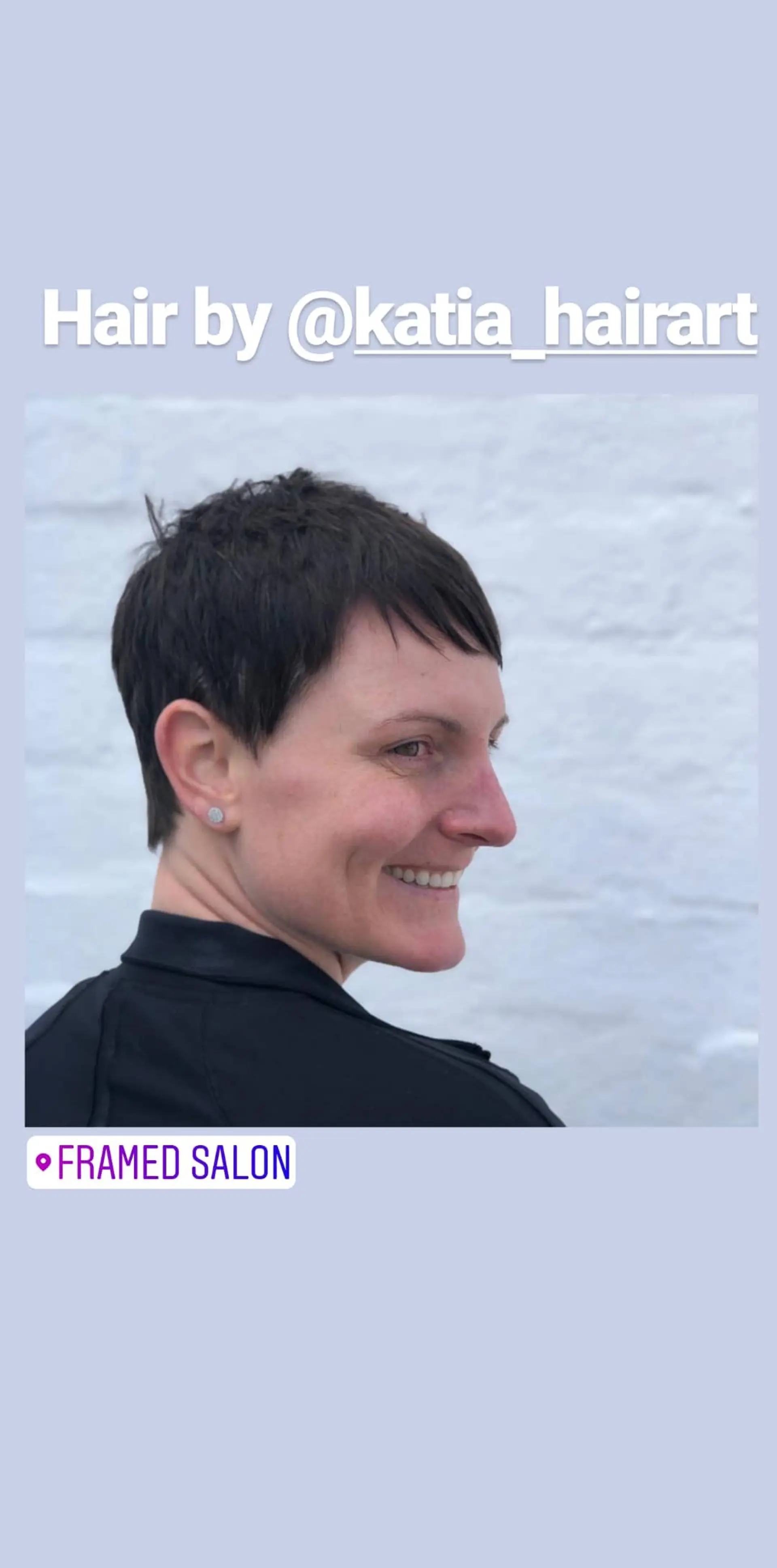 A short, textured pixie cut with a stylish and edgy feel. 1