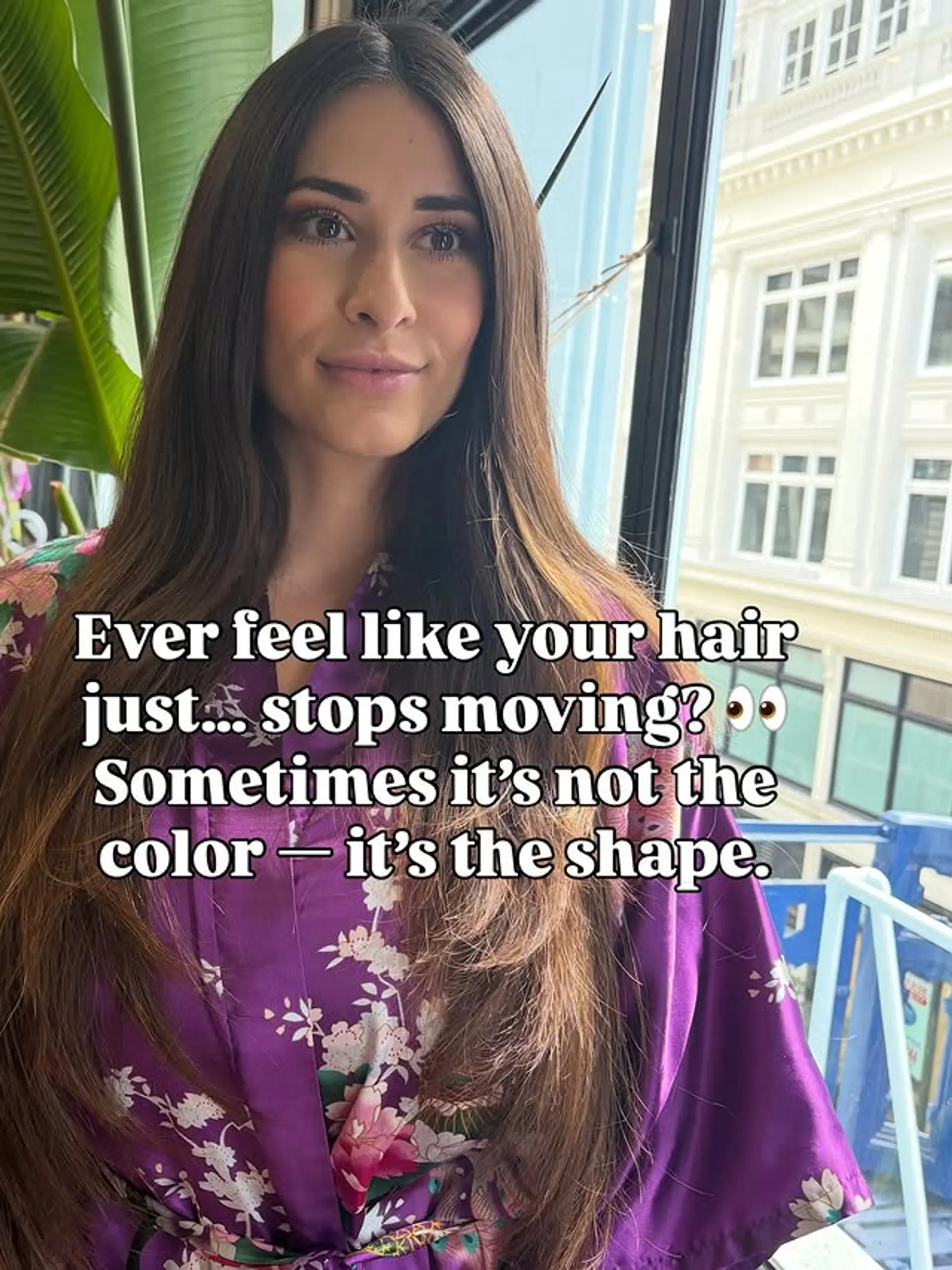 A long, layered cut with subtle face-framing. 1