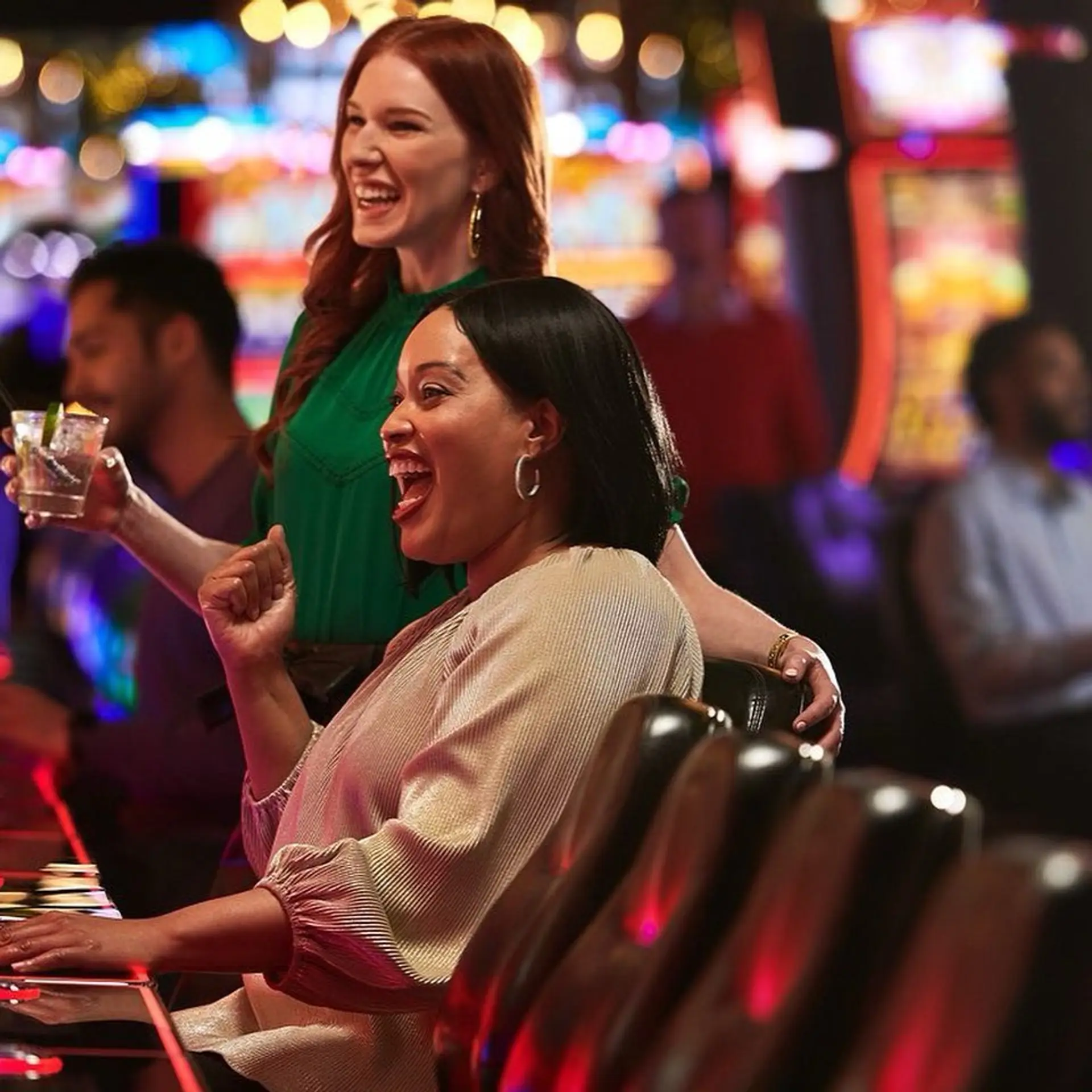 Long, wavy auburn-copper hair with subtle balayage highlights and face-framing layers. 2