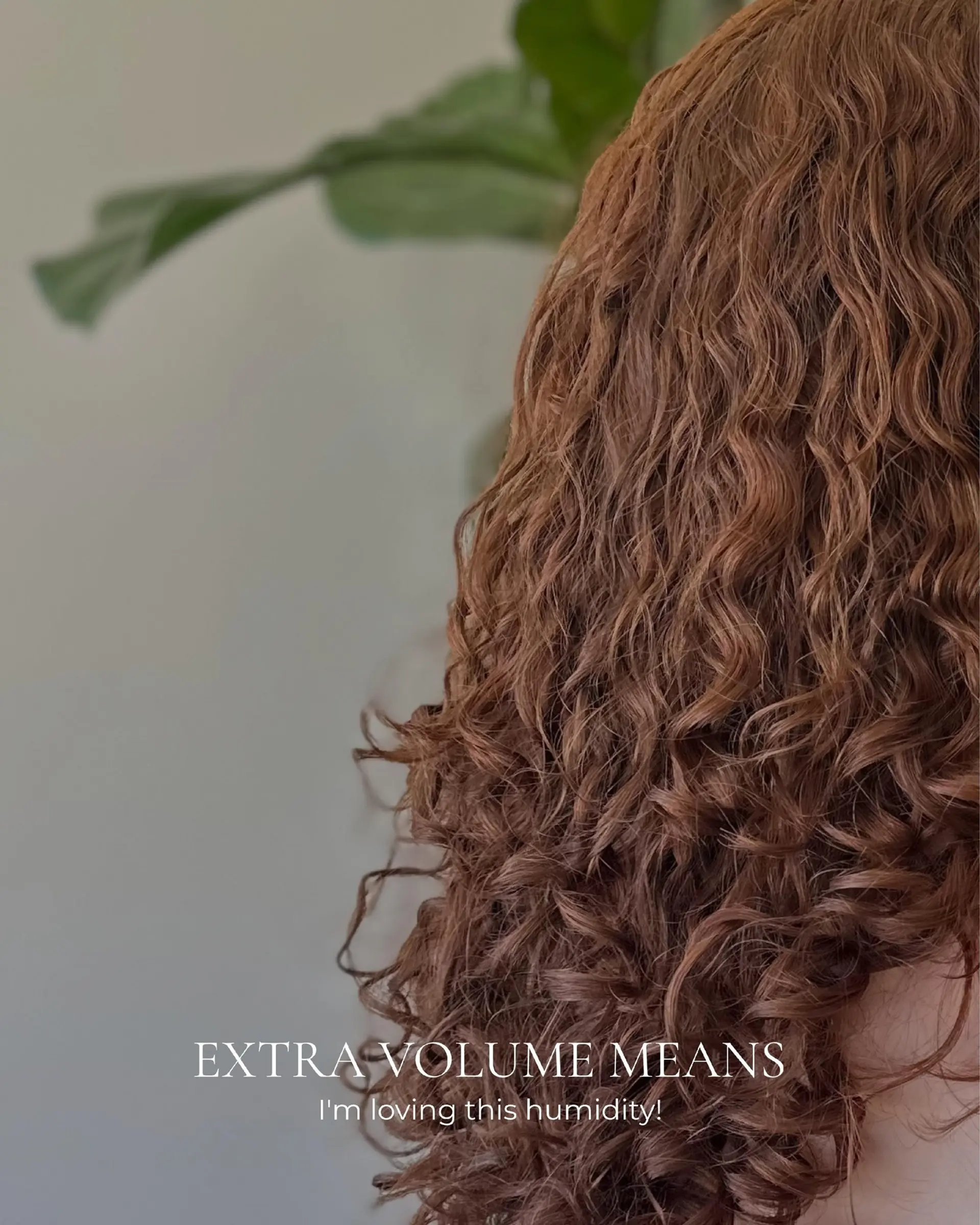 Medium-length curly hair styled with defined, bouncy spirals and textured natural volume in a rich auburn-brown tone. 1
