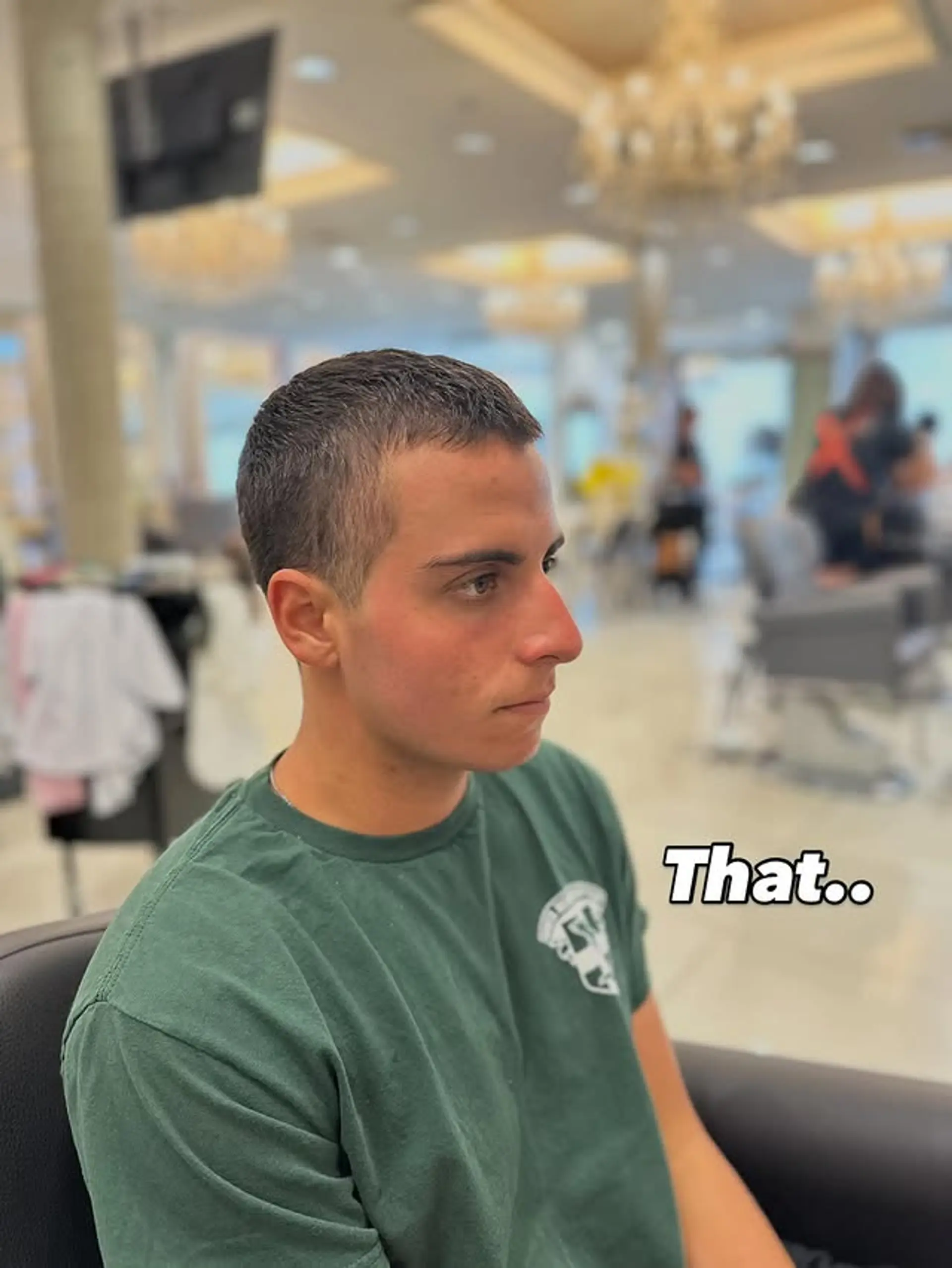 A super short, low maintenance buzz cut with a neat fade. 1