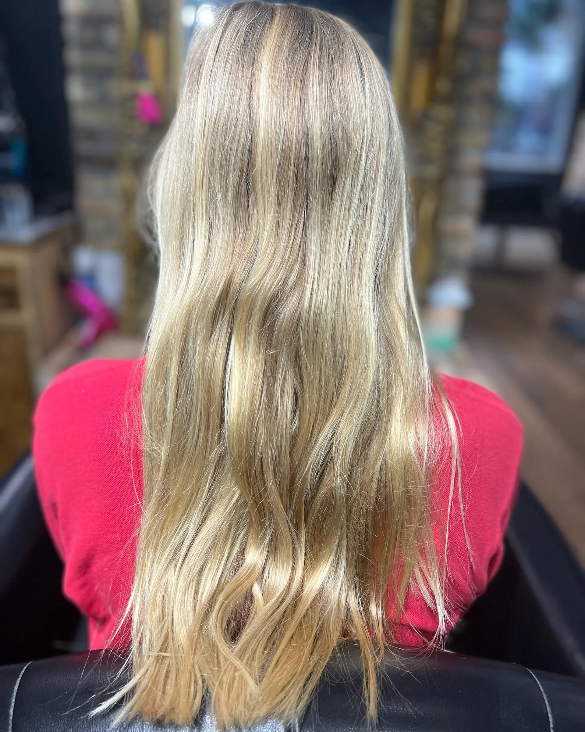 A medium-length wavy bob with soft beach waves and a textured finish. 2