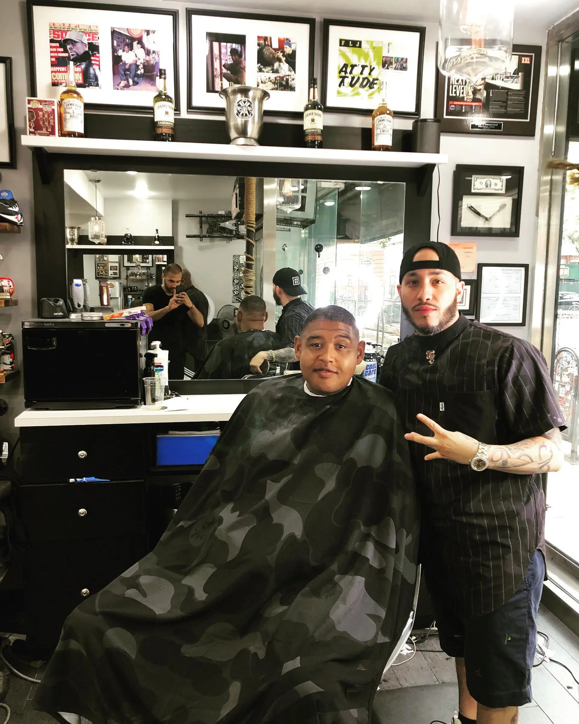 A close buzz cut with an ultra-clean, sharp perimeter shape up. 1