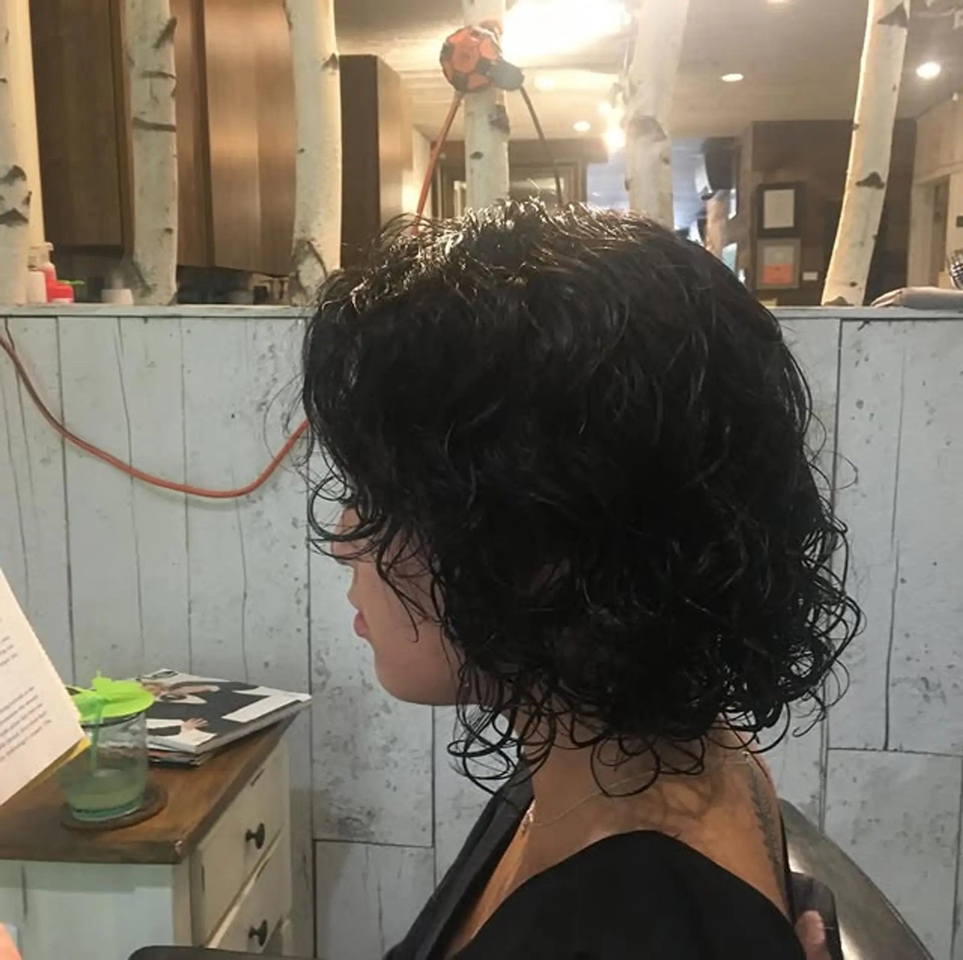 A trendy shag bob with textured layers and choppy bangs. 1