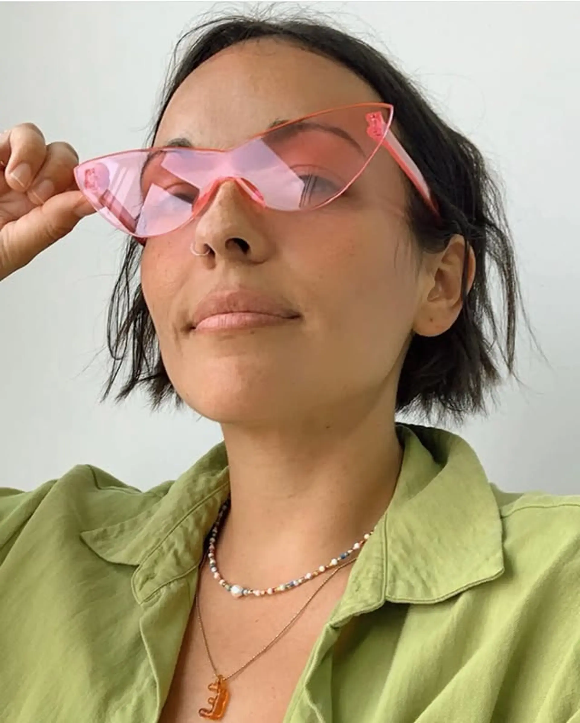 A classic French bob with blunt ends. 1