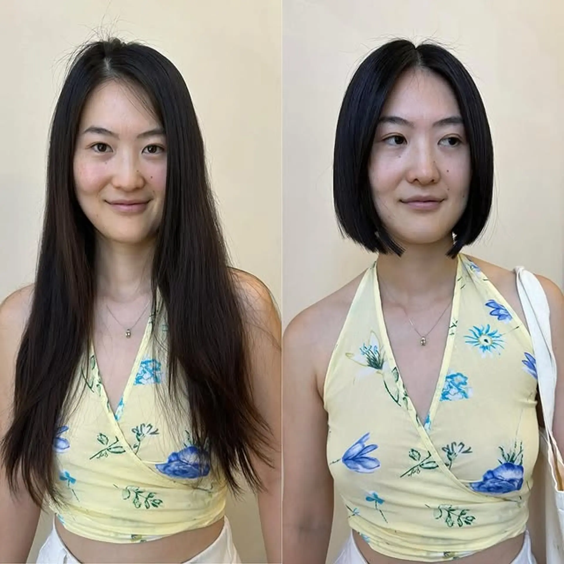 A classic blunt bob cut to a short length. 1