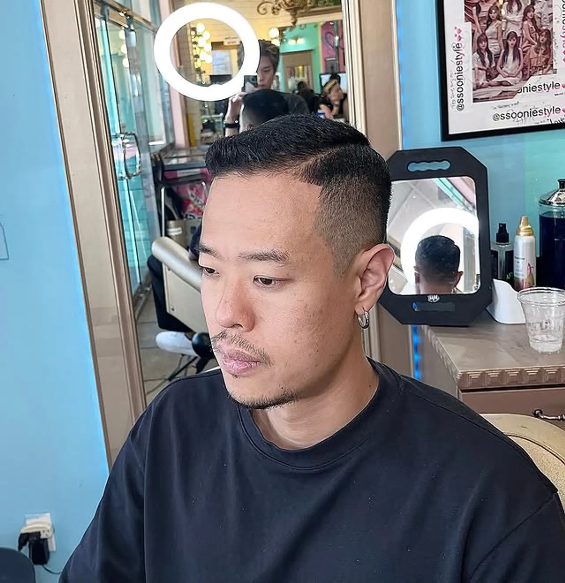 A classic taper fade with a clean, modern look. 1