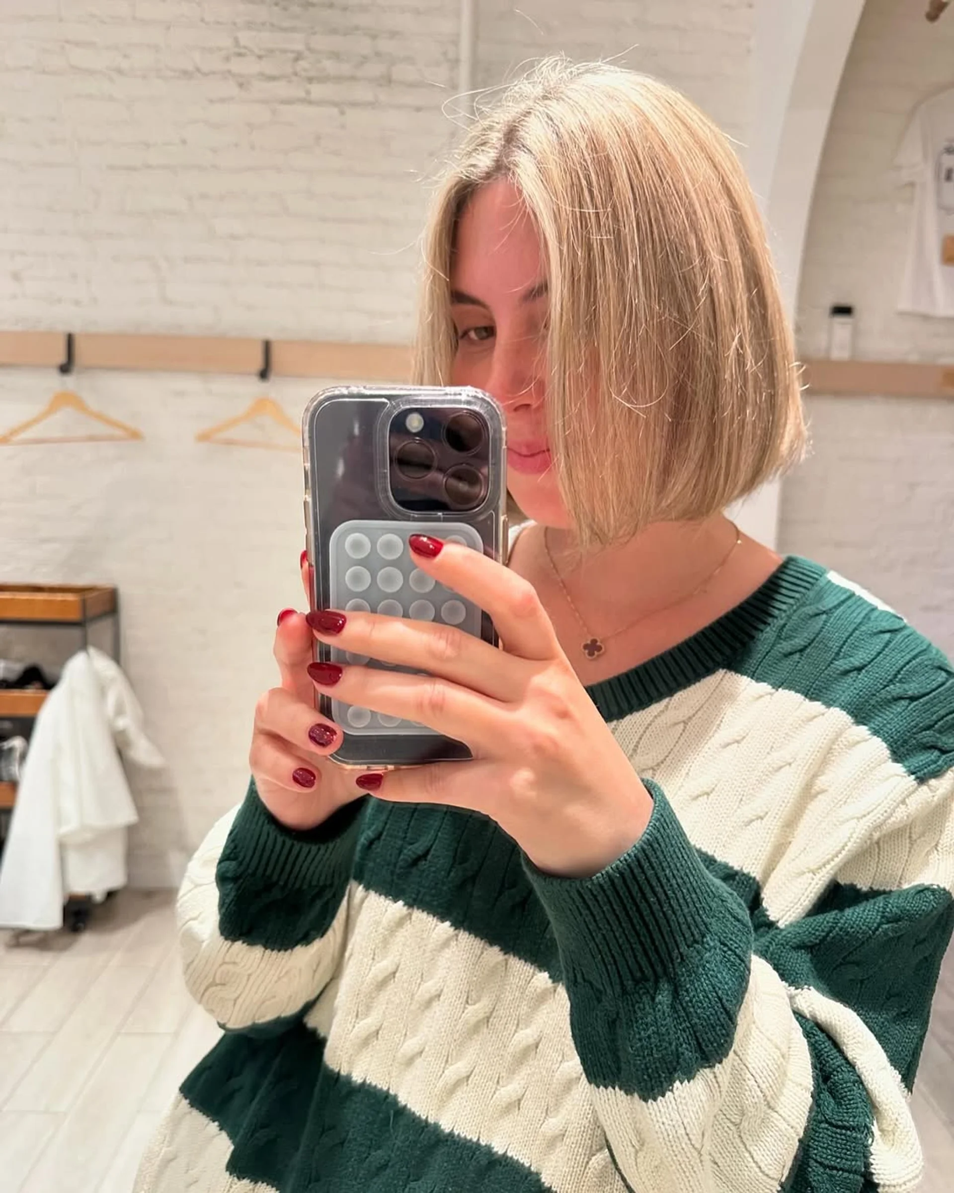 Sleek black chin-length bob, perfect for humid summer days - Preview 2