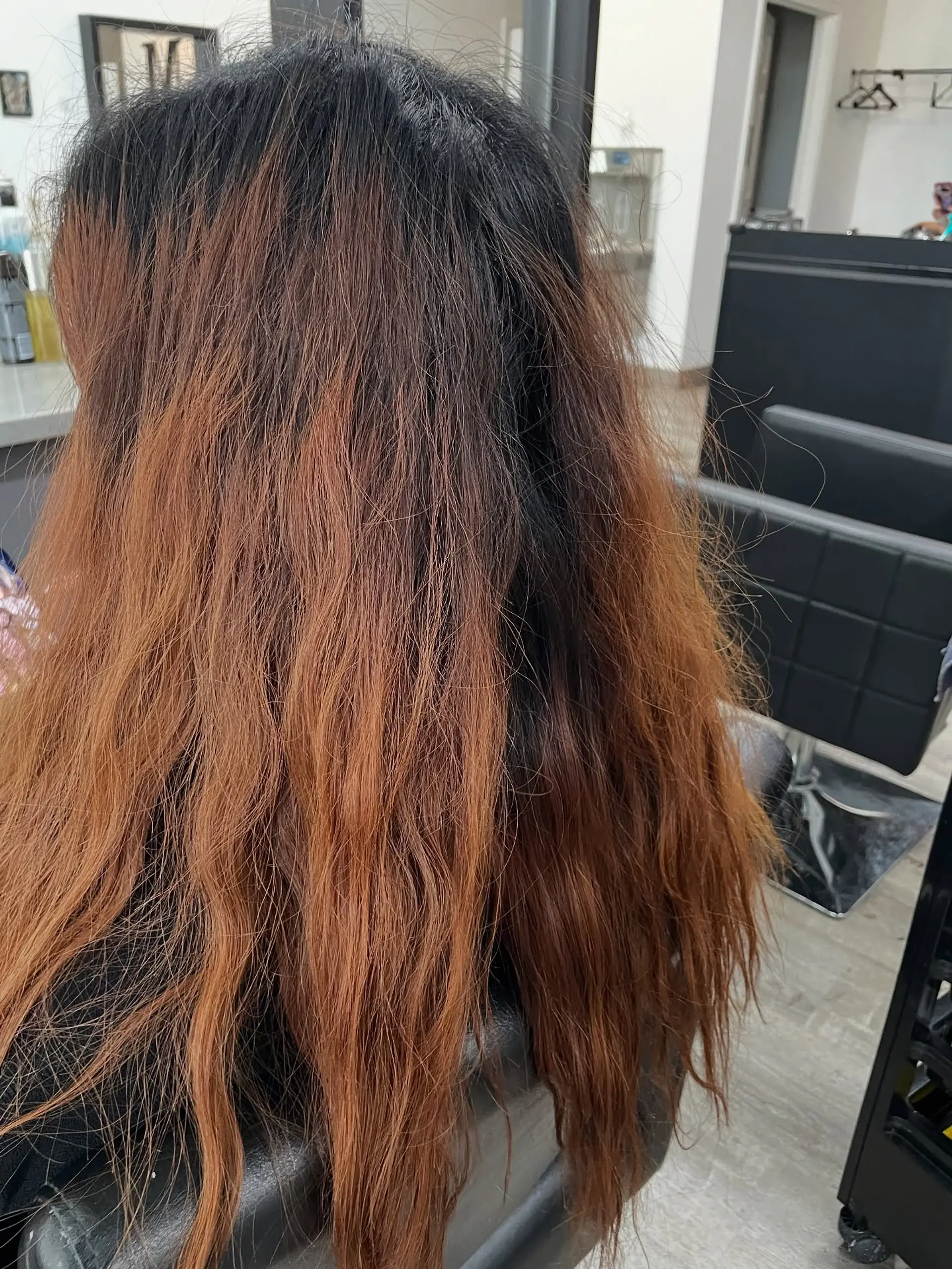 Long, wavy hair with a beautiful bronde balayage. 2