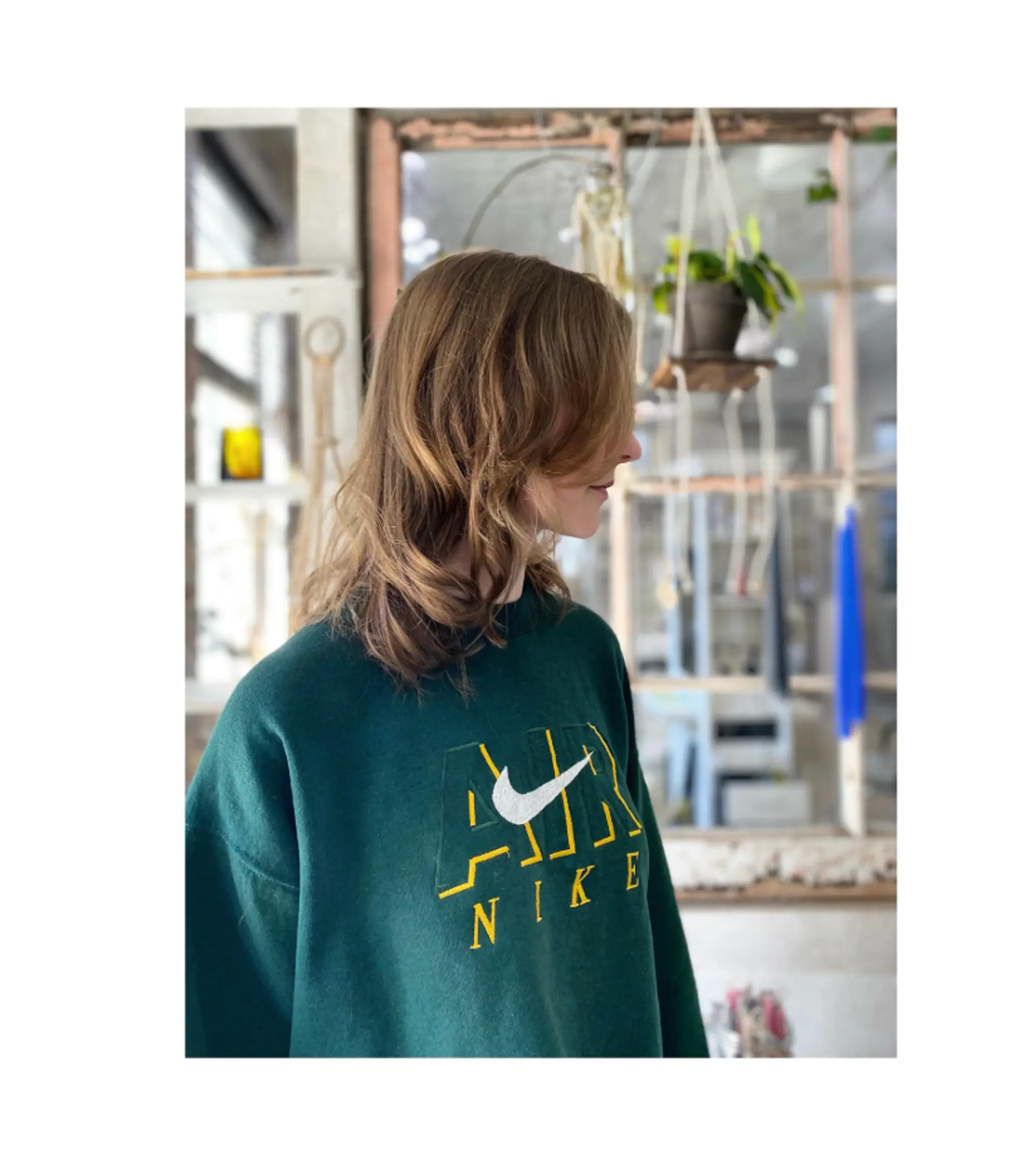 A trendy layered shag with flattering curtain bangs that frame the face. 1