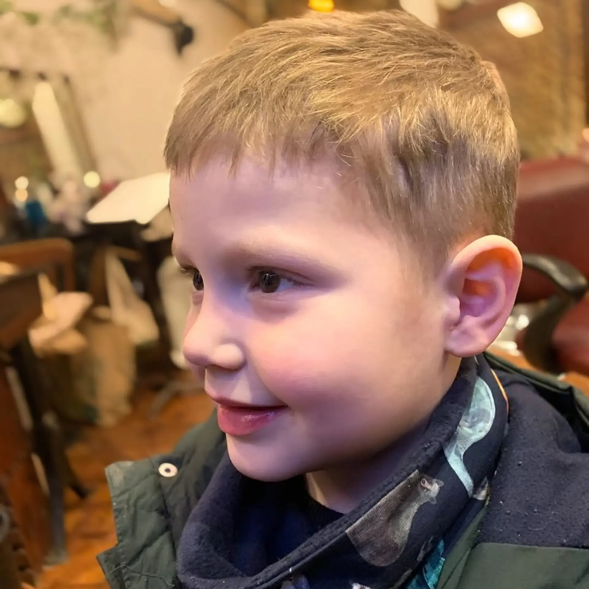 A clean, short tapered haircut for boys. 1