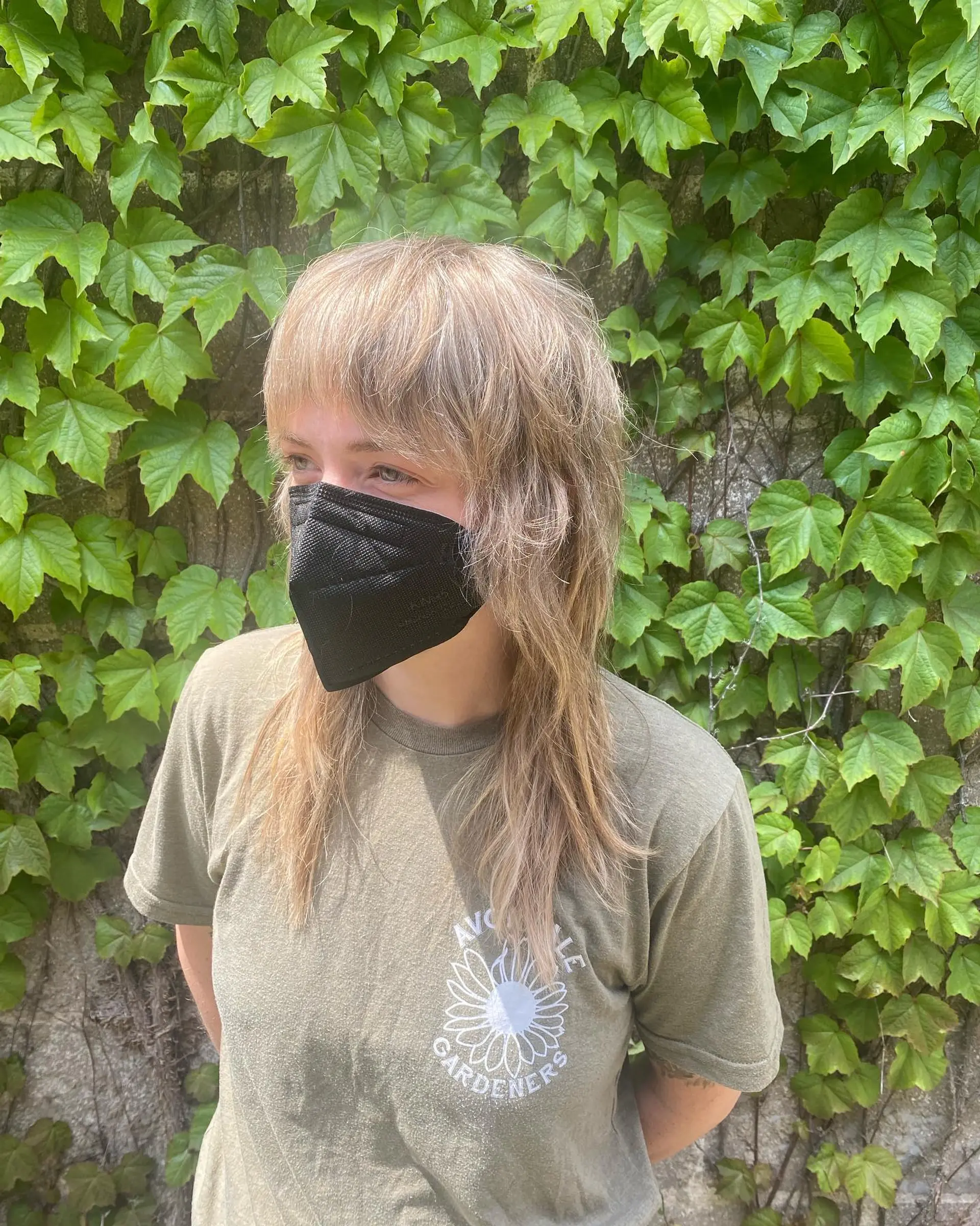 A trendy shag mullet featuring choppy layers and a textured finish. 1