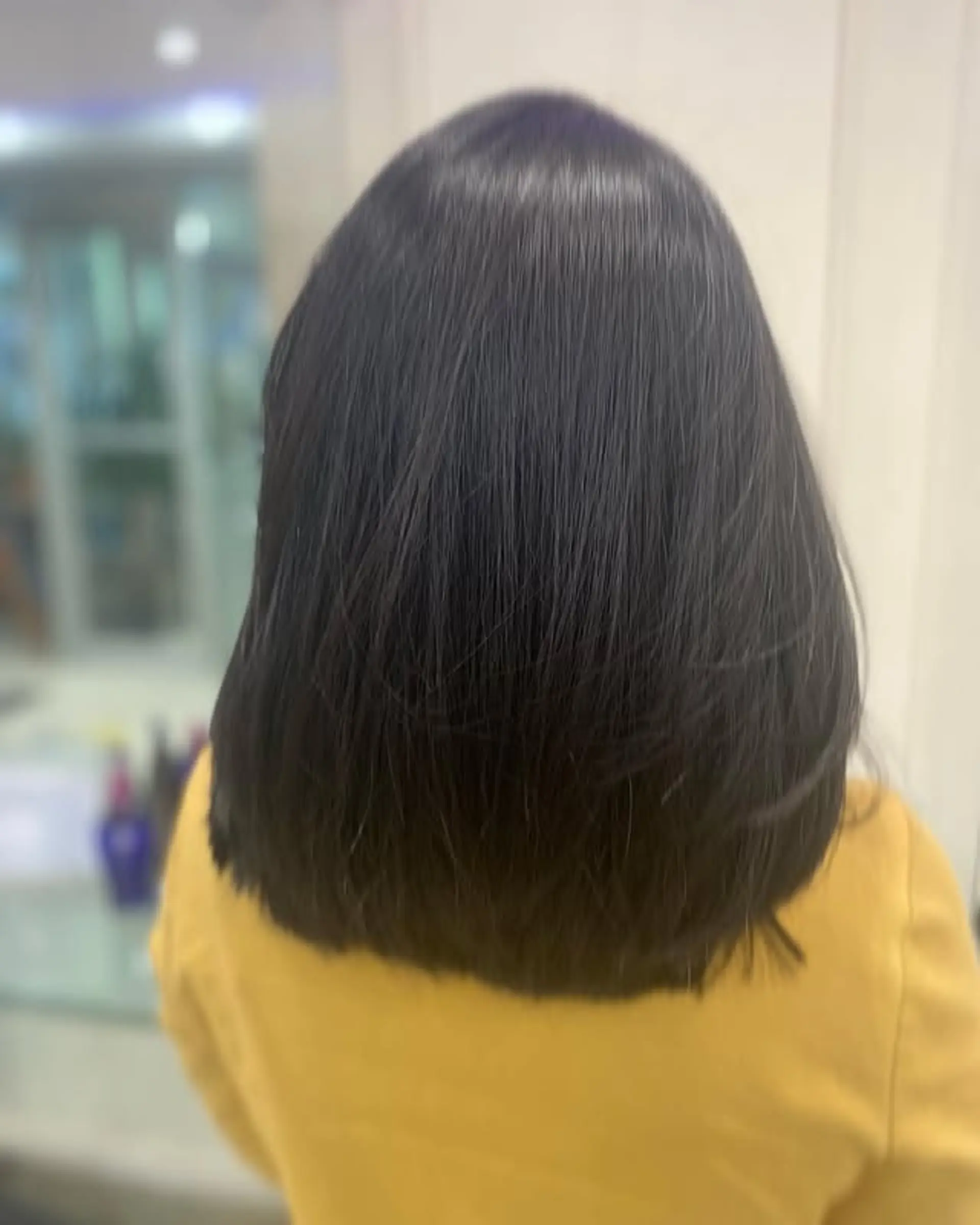 A sleek and modern A-line bob with clean lines and a sophisticated look. 1