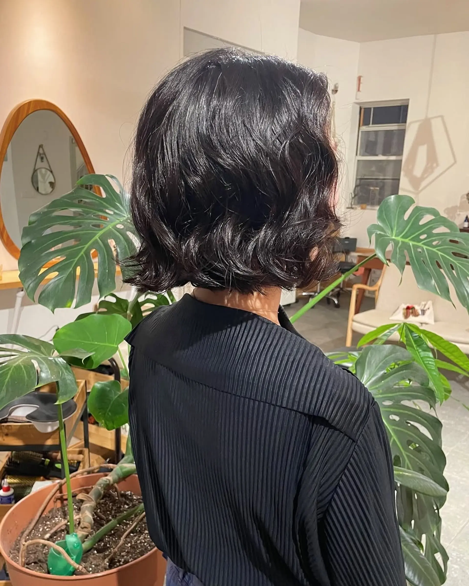 A chic wavy bob with a modern, textured finish. 2
