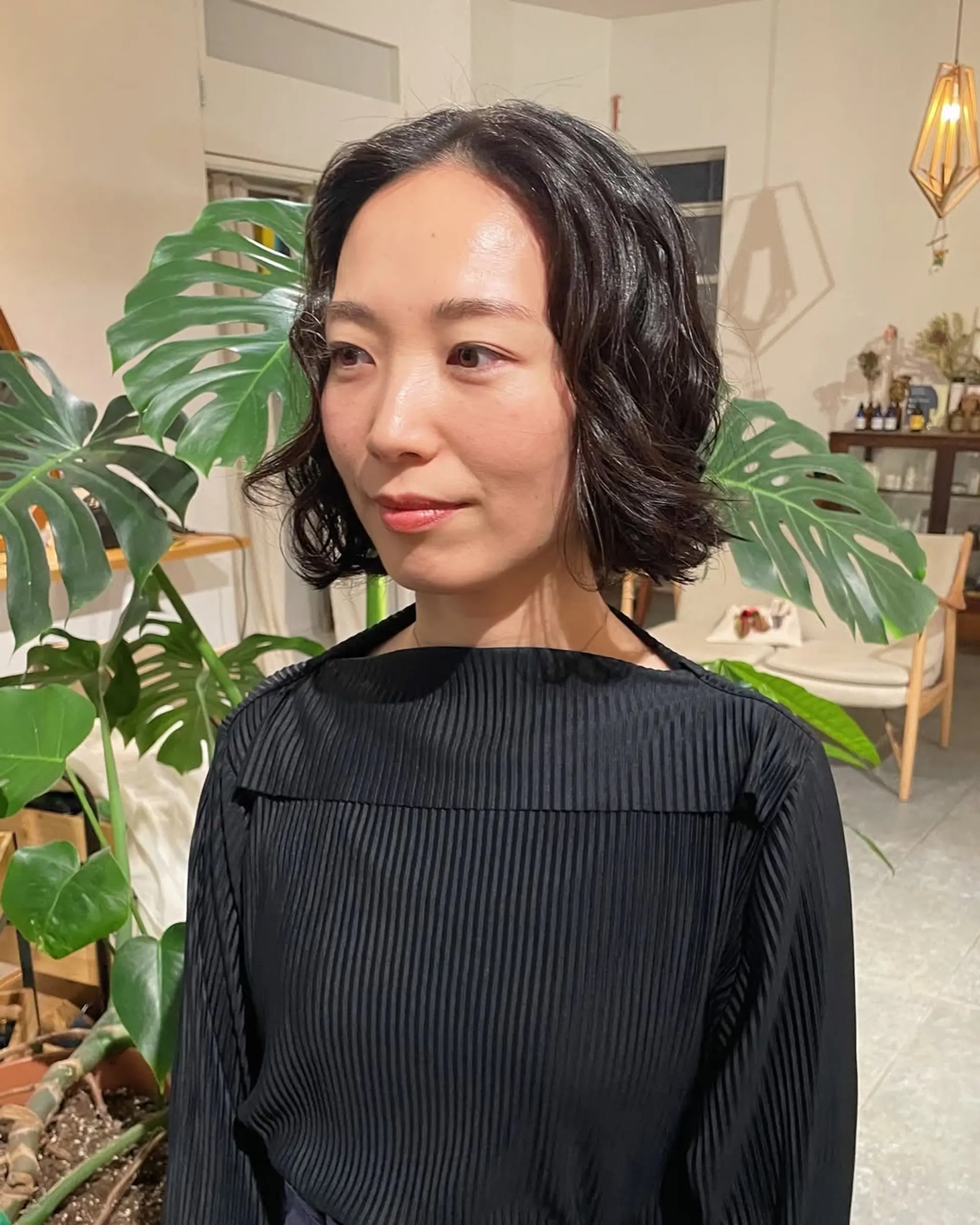 A chic wavy bob with a modern, textured finish. 3