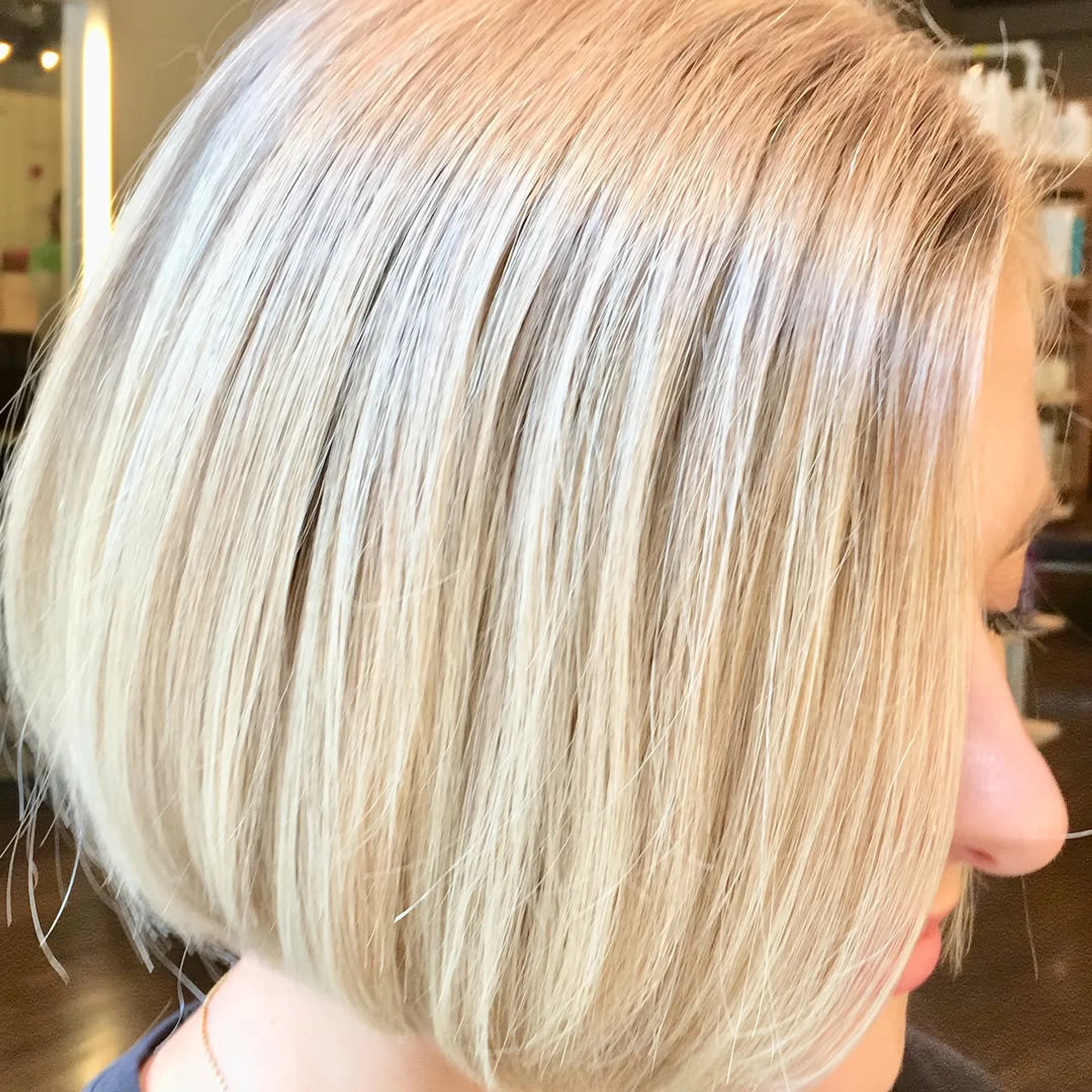 A classic blunt bob haircut with a straight, even length around the chin. - Preview 3