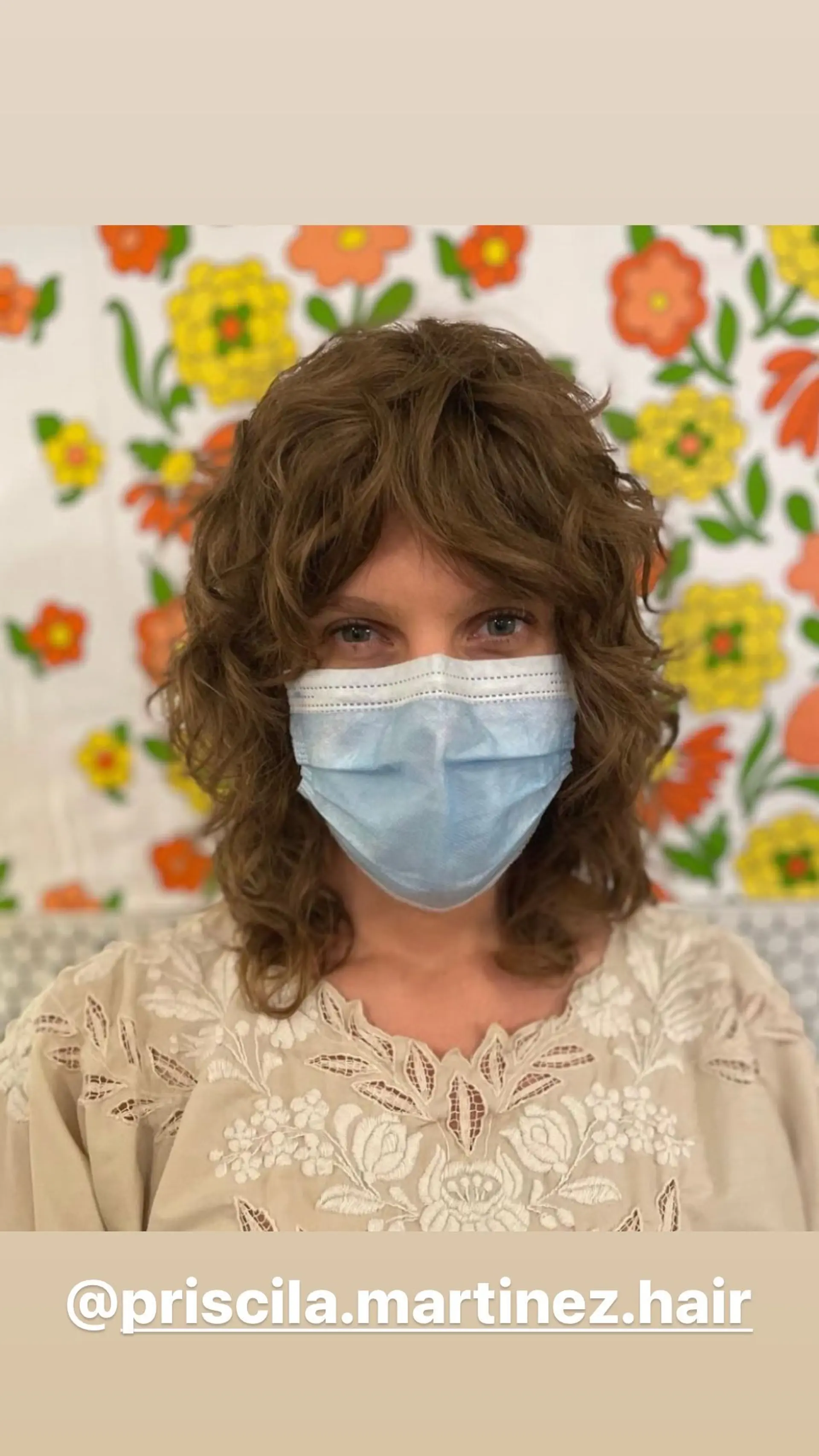 A shaggy, wavy lob with layered bangs. 1