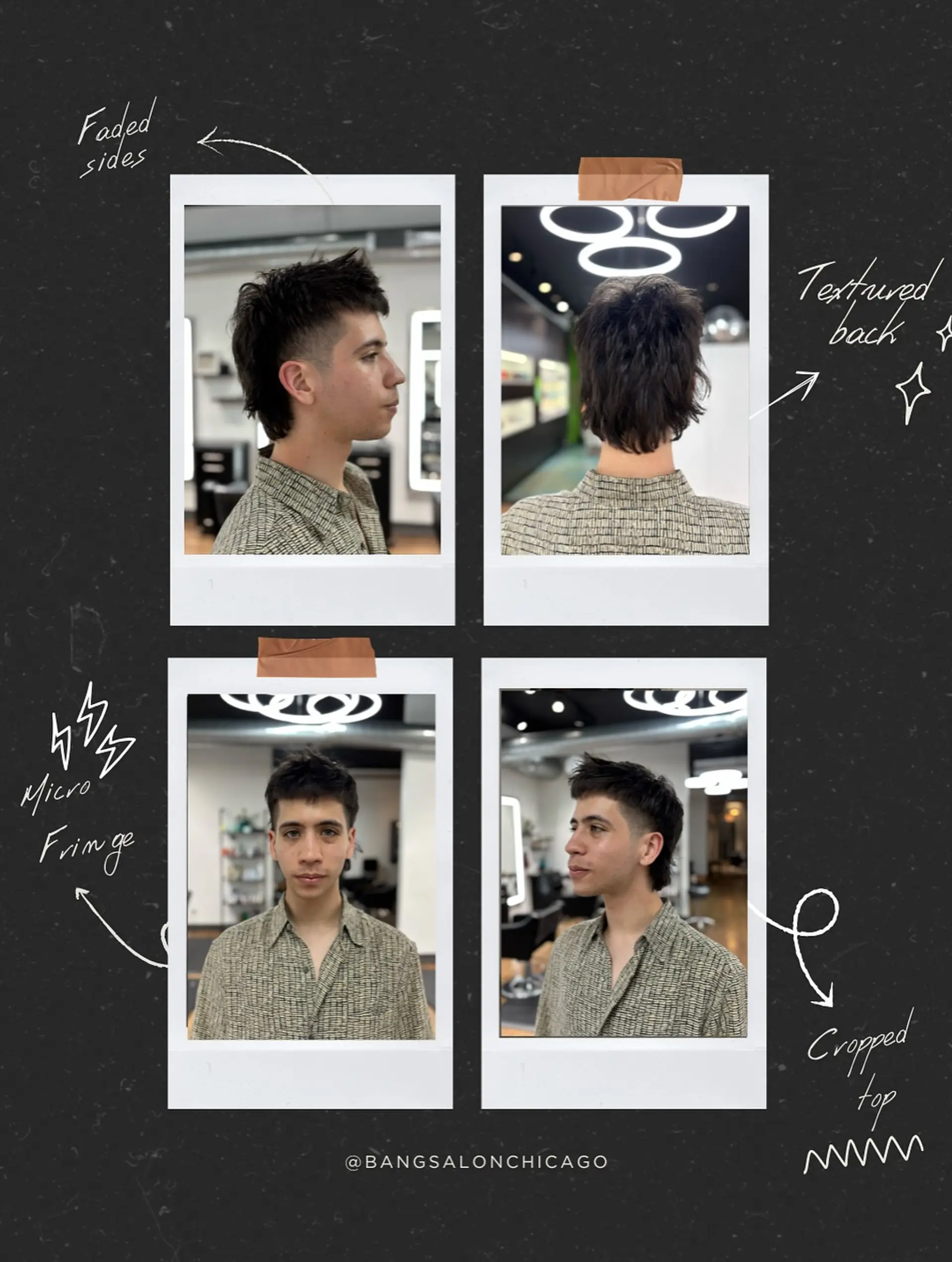 This mullet with a hawk-like flair on top. 2