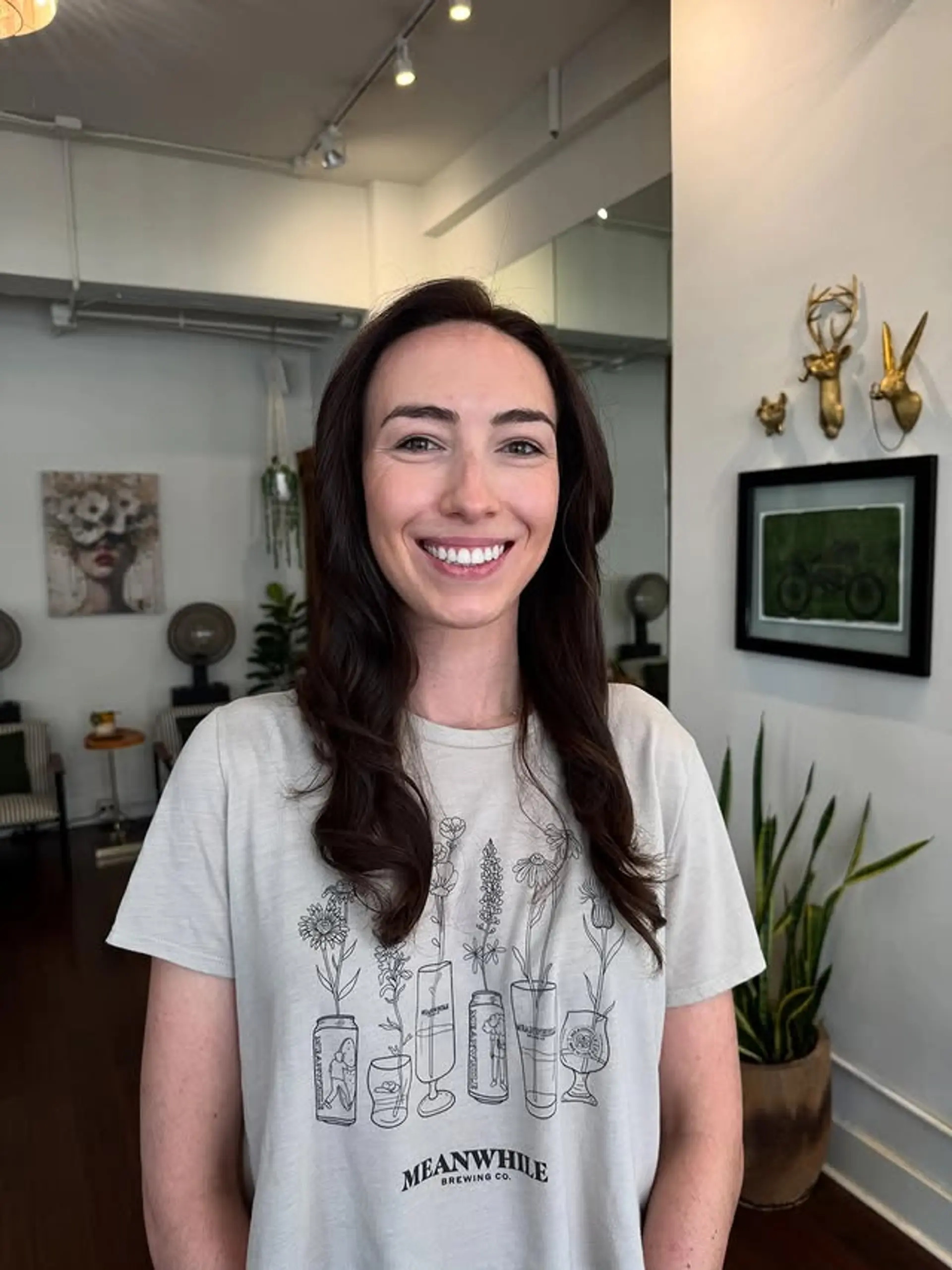 Long, layered waves with face-framing layers. 1