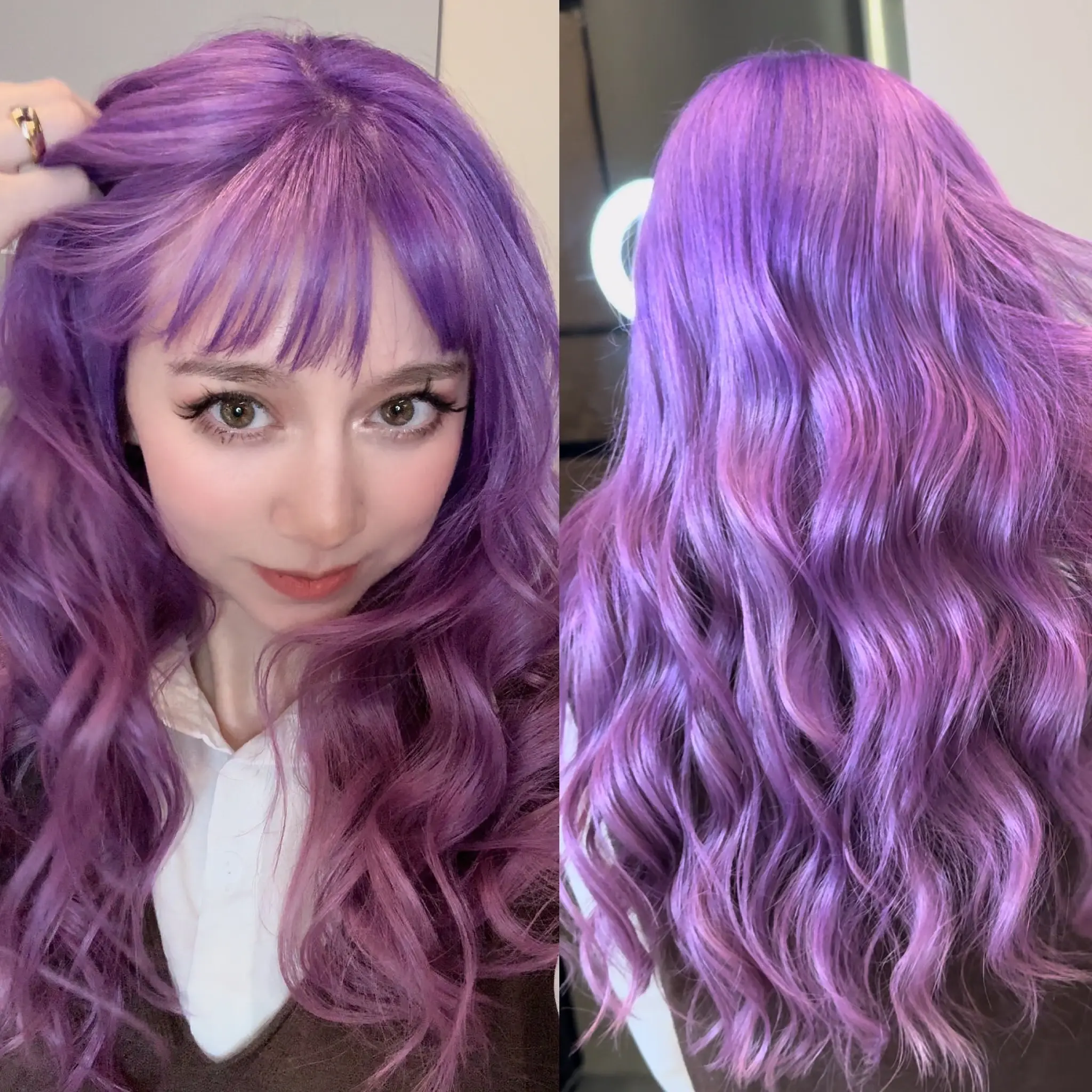Vibrant Purple Hair Color by SAM @ Nova Salon