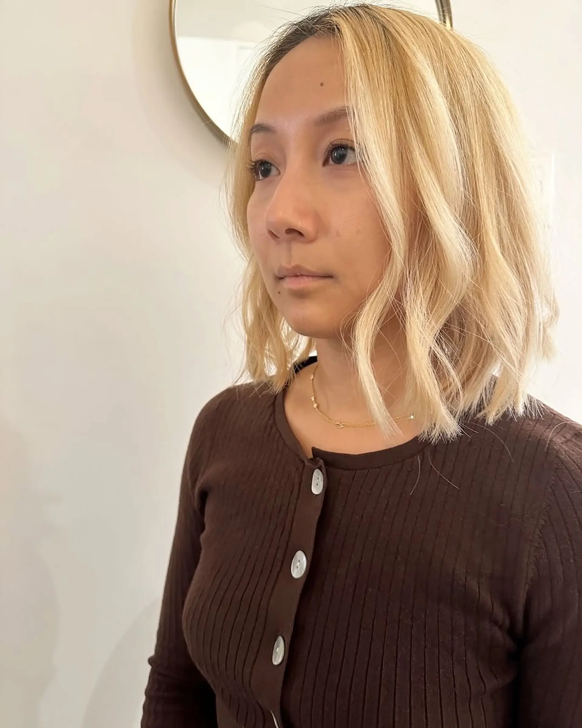 A medium-length wavy bob with texture and movement. 1
