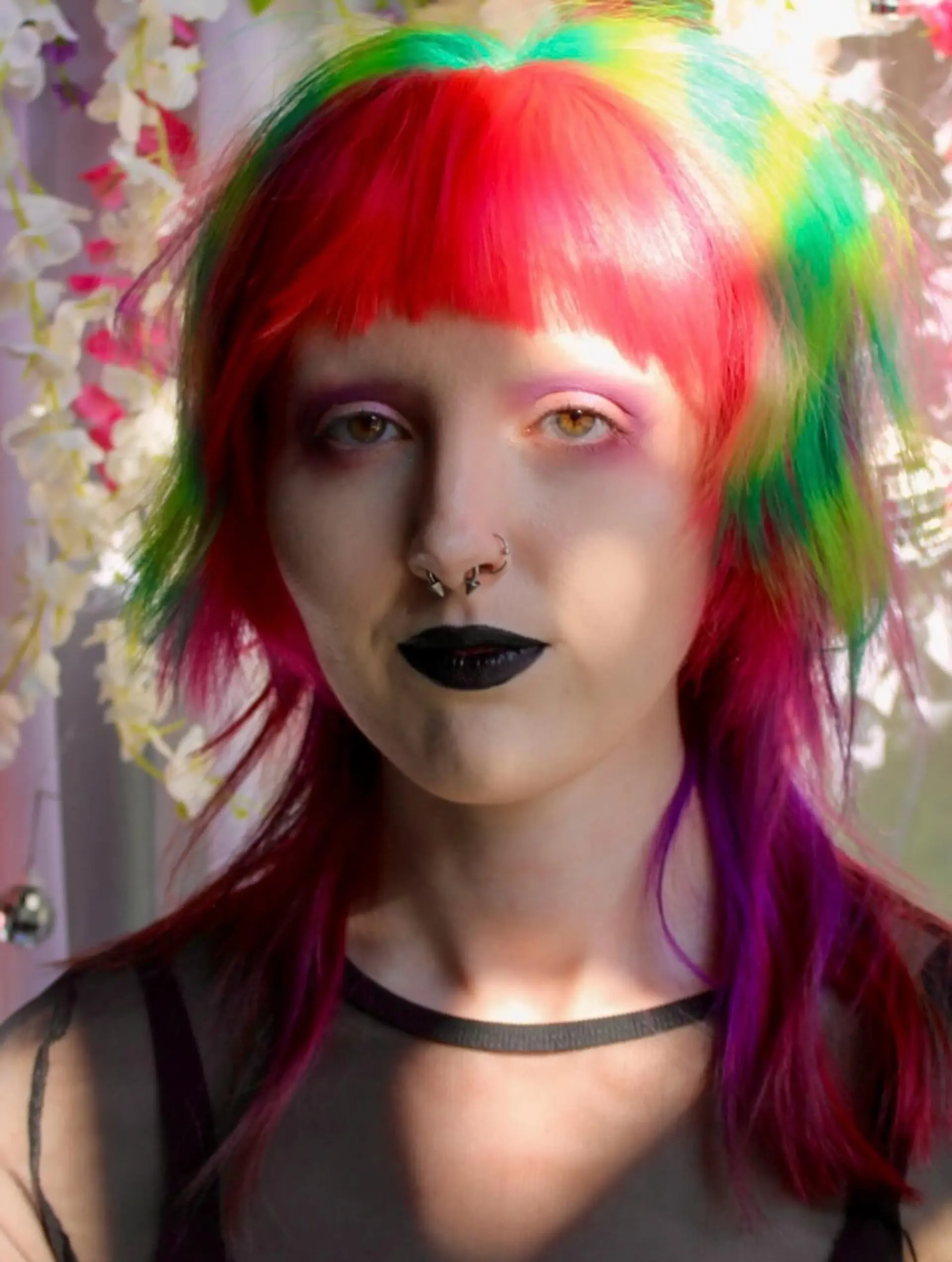 A  shag with a rainbow of neon colors. 2