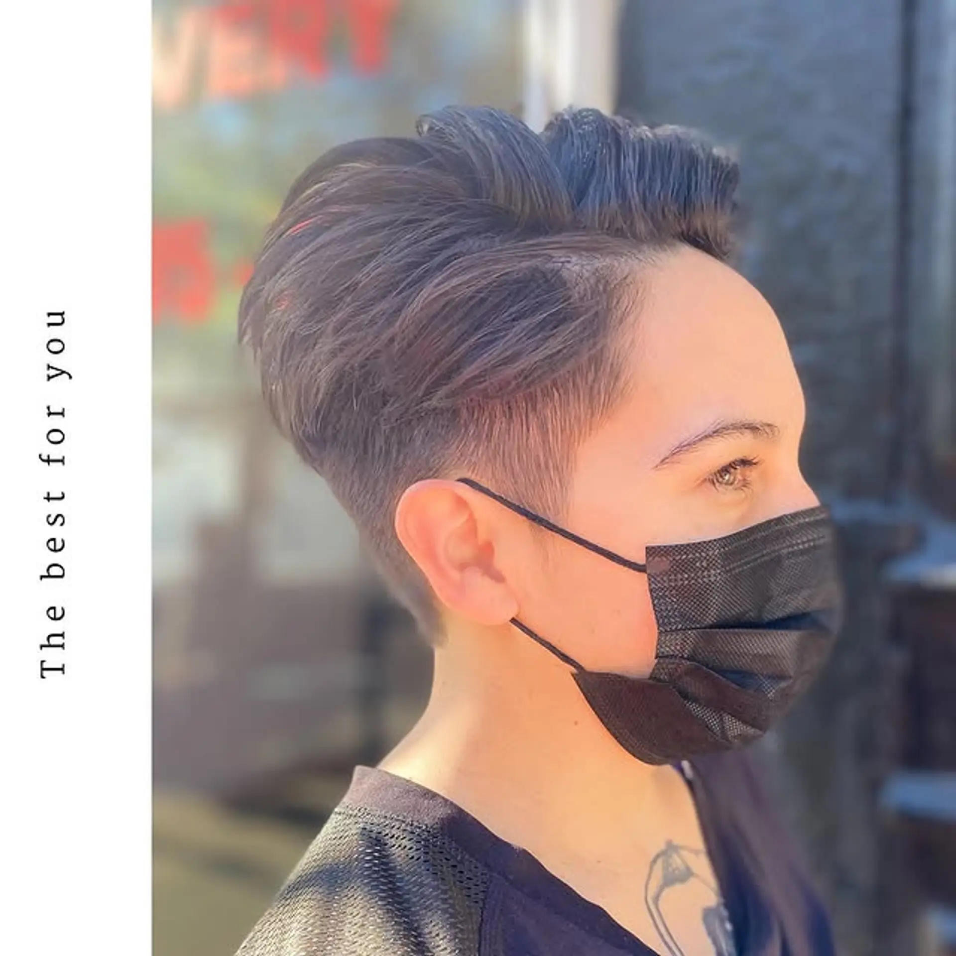 A textured pompadour with a fade, offering a modern and edgy style. 1