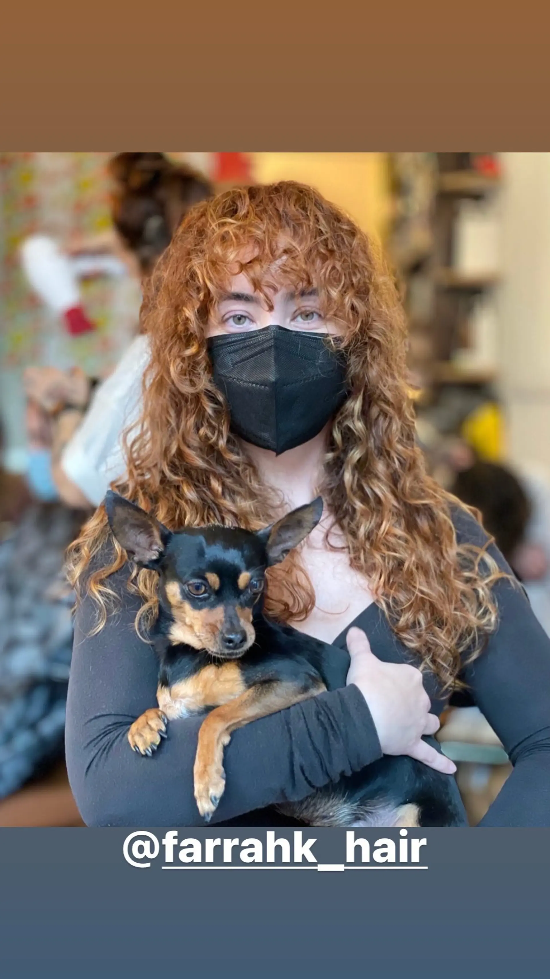 A chic, curly hairstyle with face-framing layers, perfect for enhancing natural volume and texture. 1