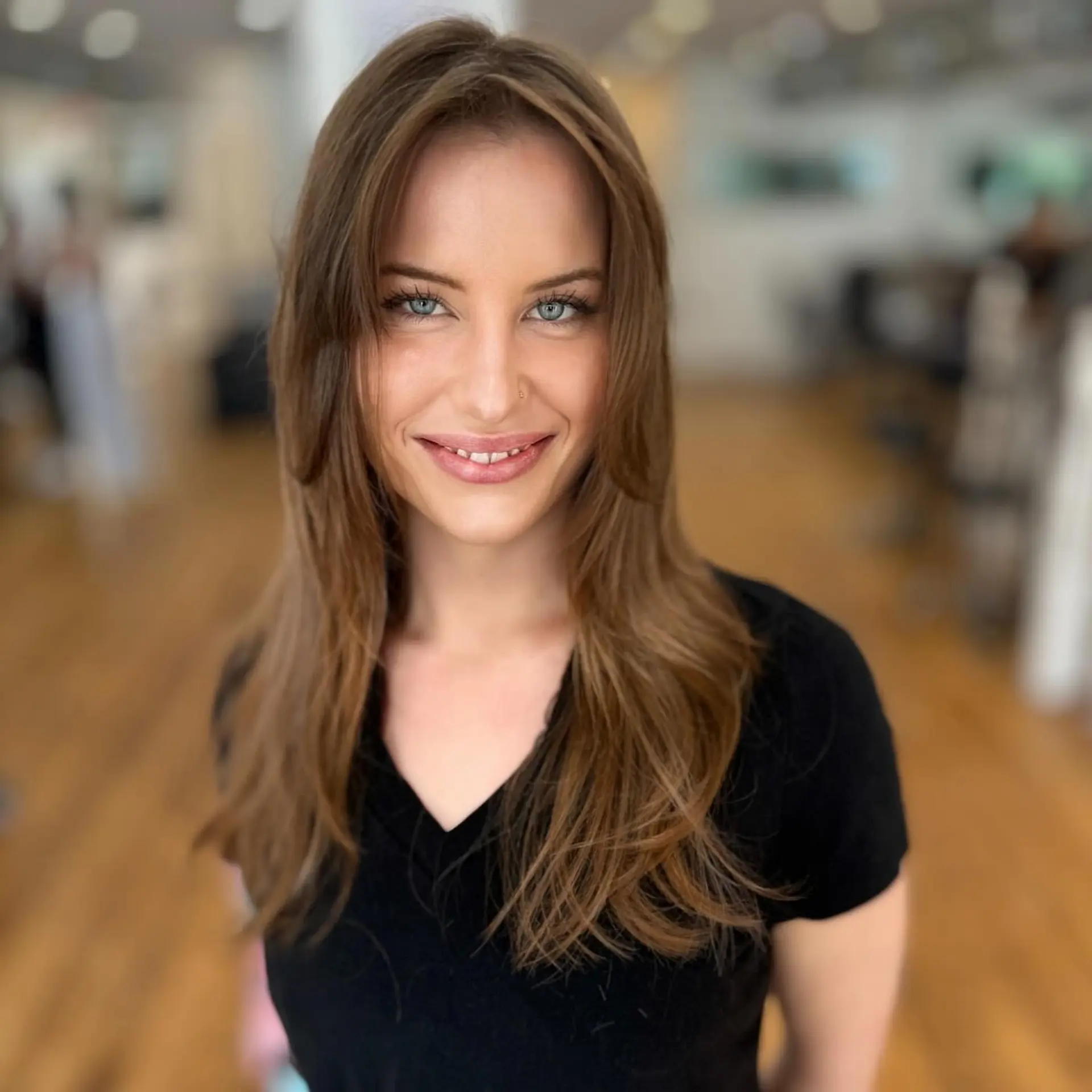 Long hair with subtle layers and face-framing pieces. 1