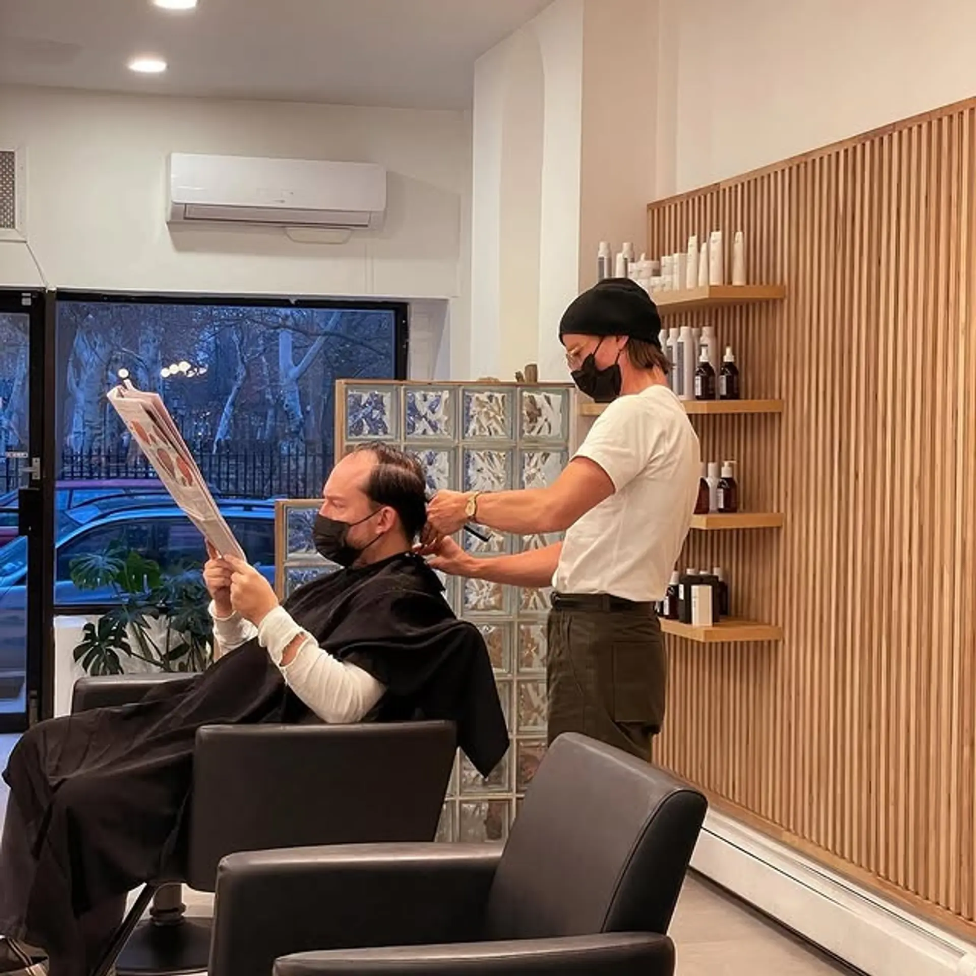 A classic short barbered haircut that is easy to style and maintain. 1