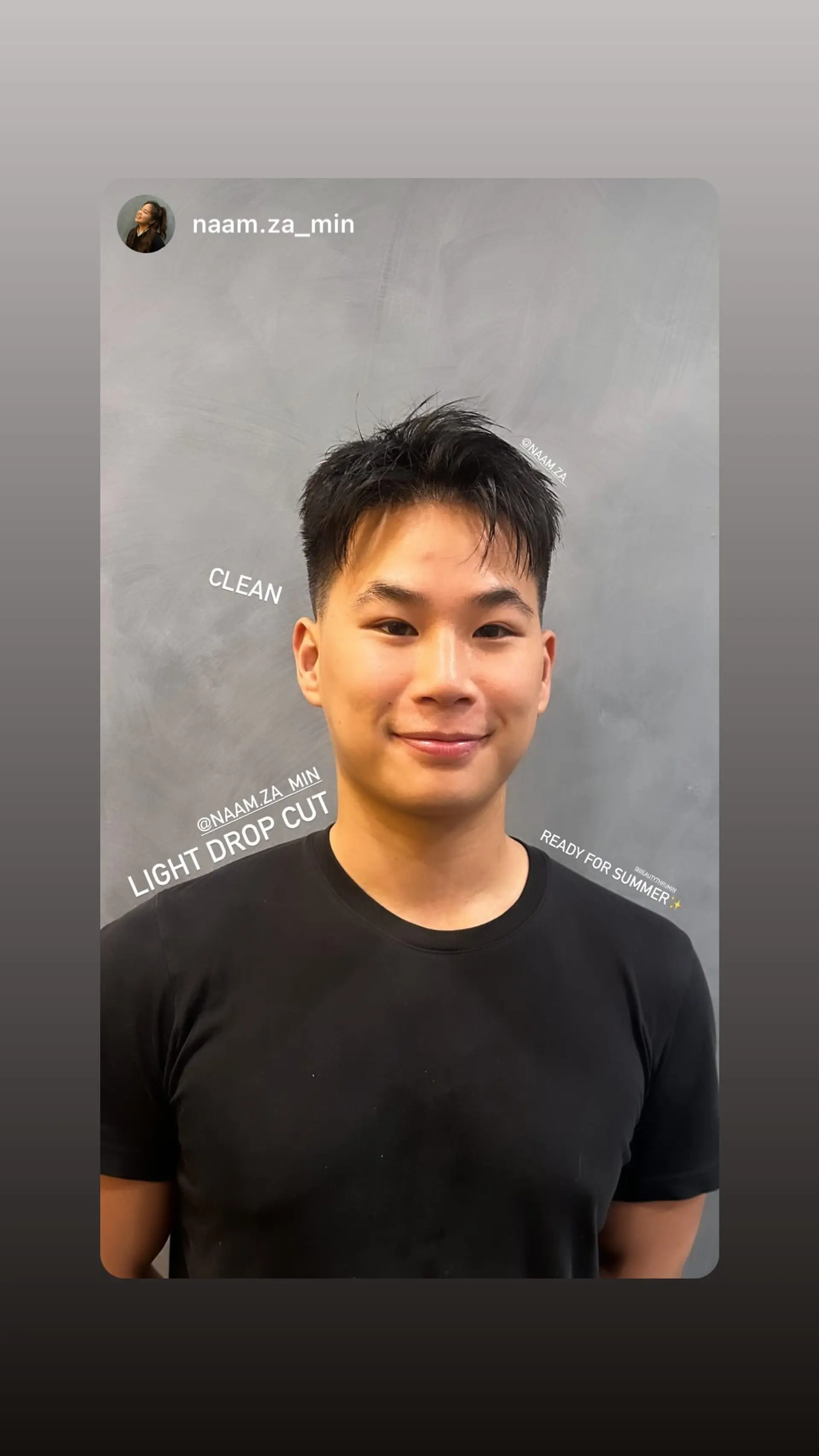 A clean drop cut with tapered sides and a slightly textured top. 1