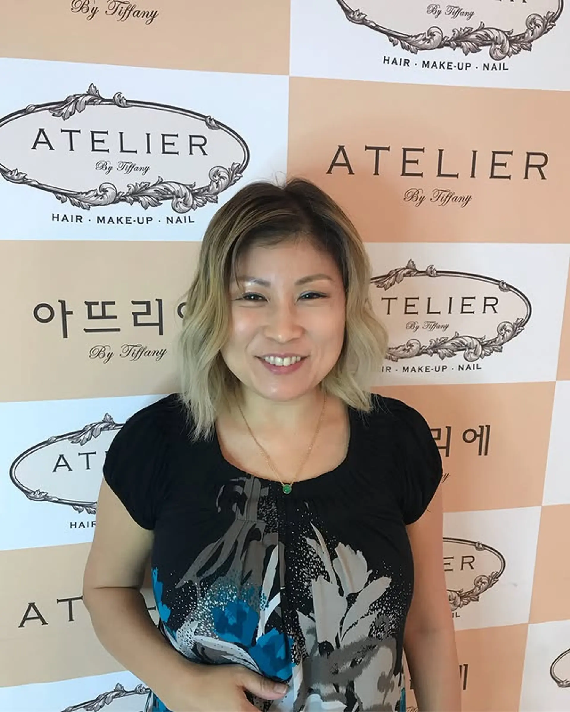 A trendy ash blonde beach wave bob. 1