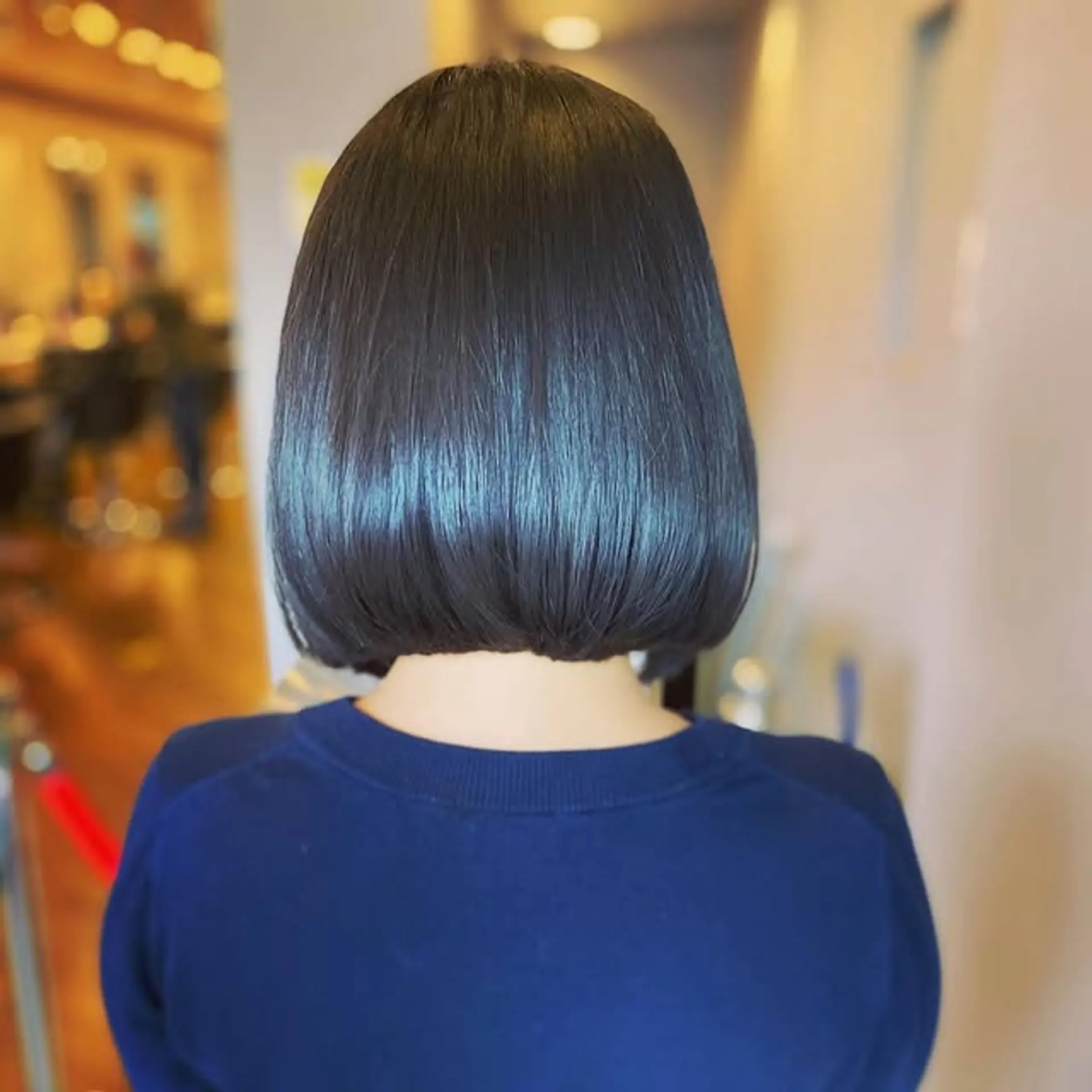 A classic bob with a blunt cut for a sleek and modern look. 1
