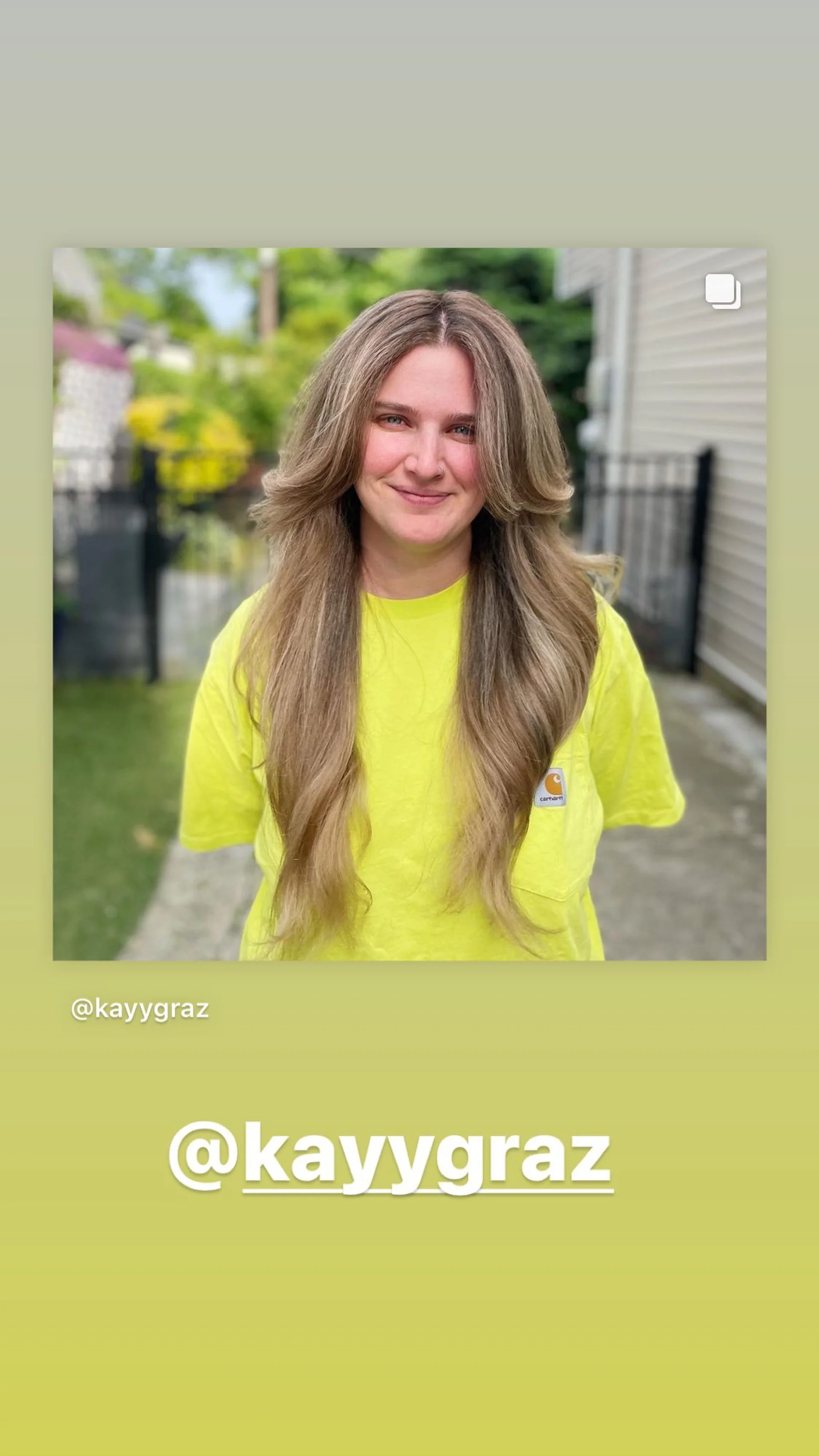 Female model showcasing a voluminous 90s layered butterfly haircut - Preview 1