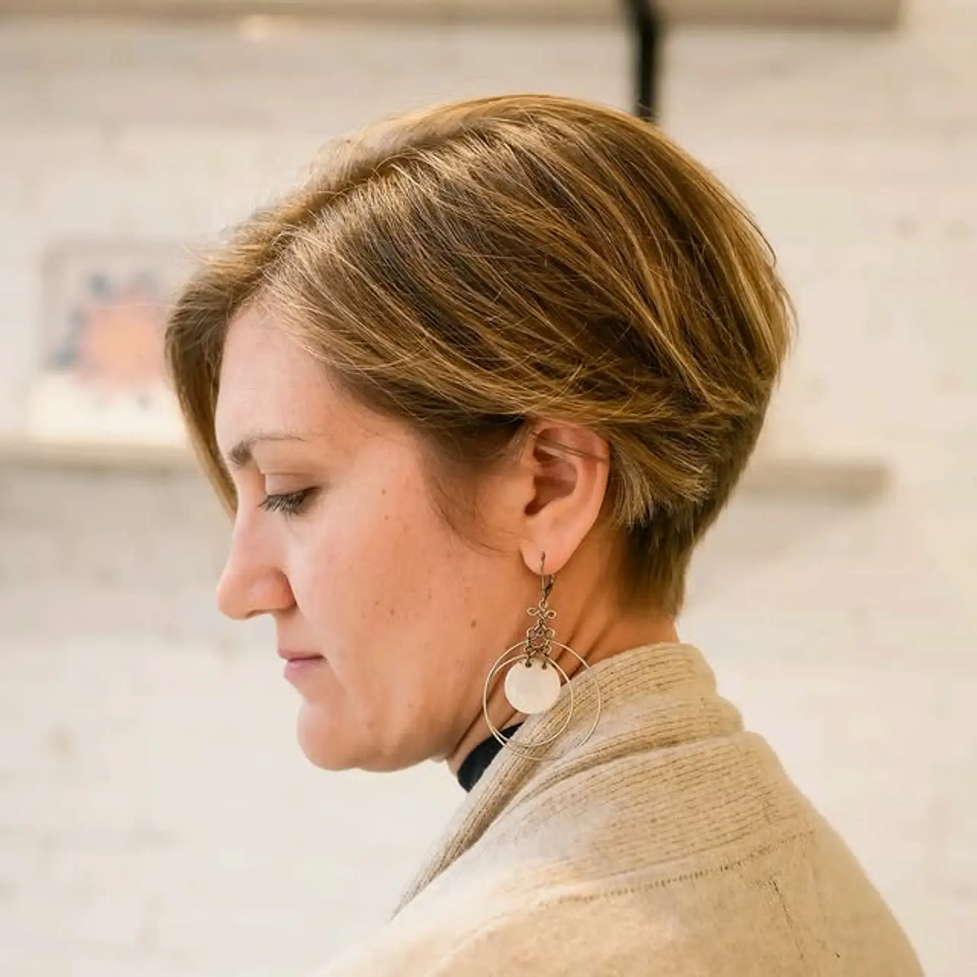 A stylish short pixie cut with layers for added texture and volume. 1