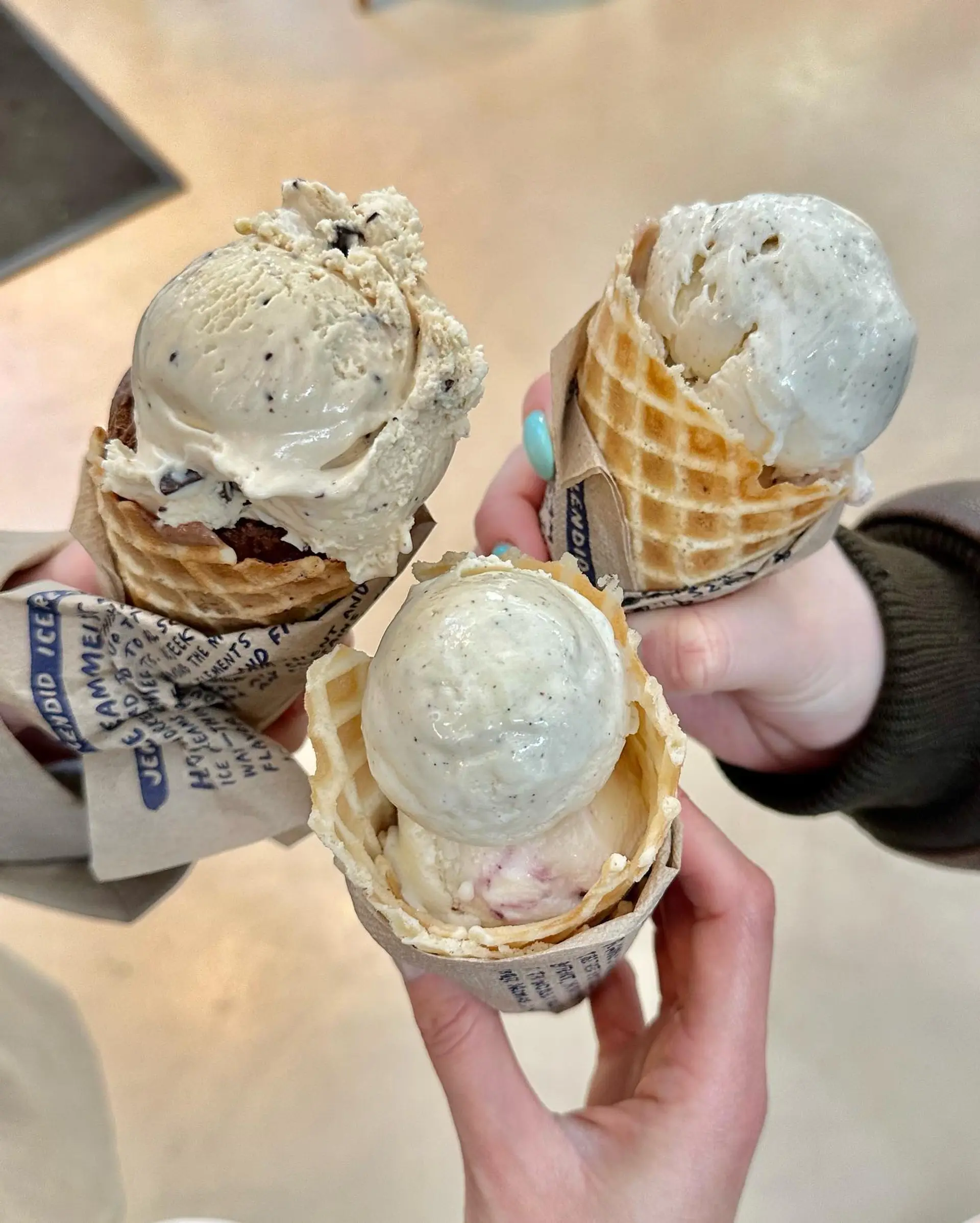 A medium-length wavy lob with soft layers. 6