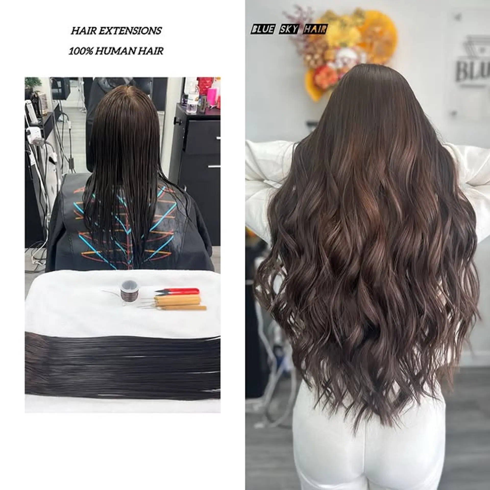 Very long wavy hair with soft, cascading waves. 1