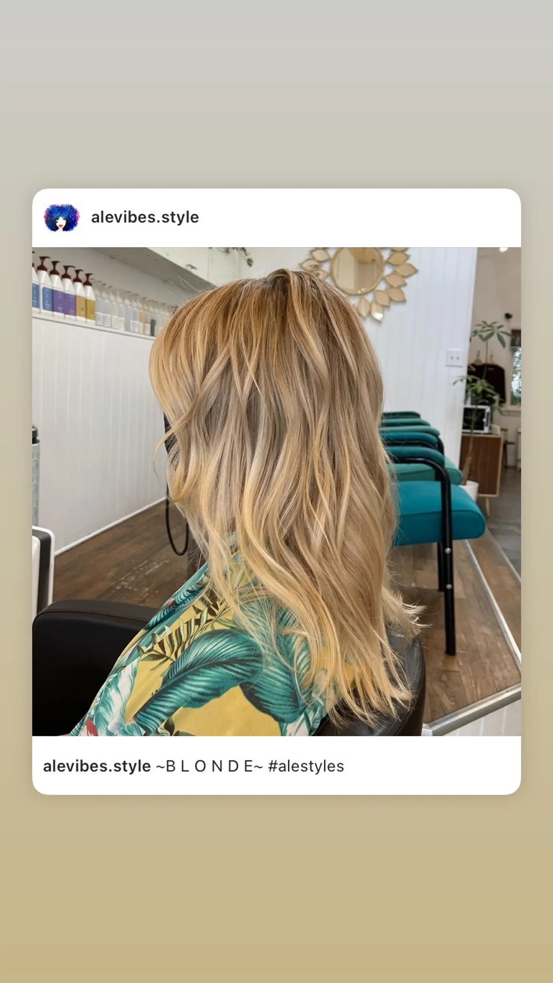 A medium-length layered bob with bangs, styled with soft waves and a honey blonde color. 1