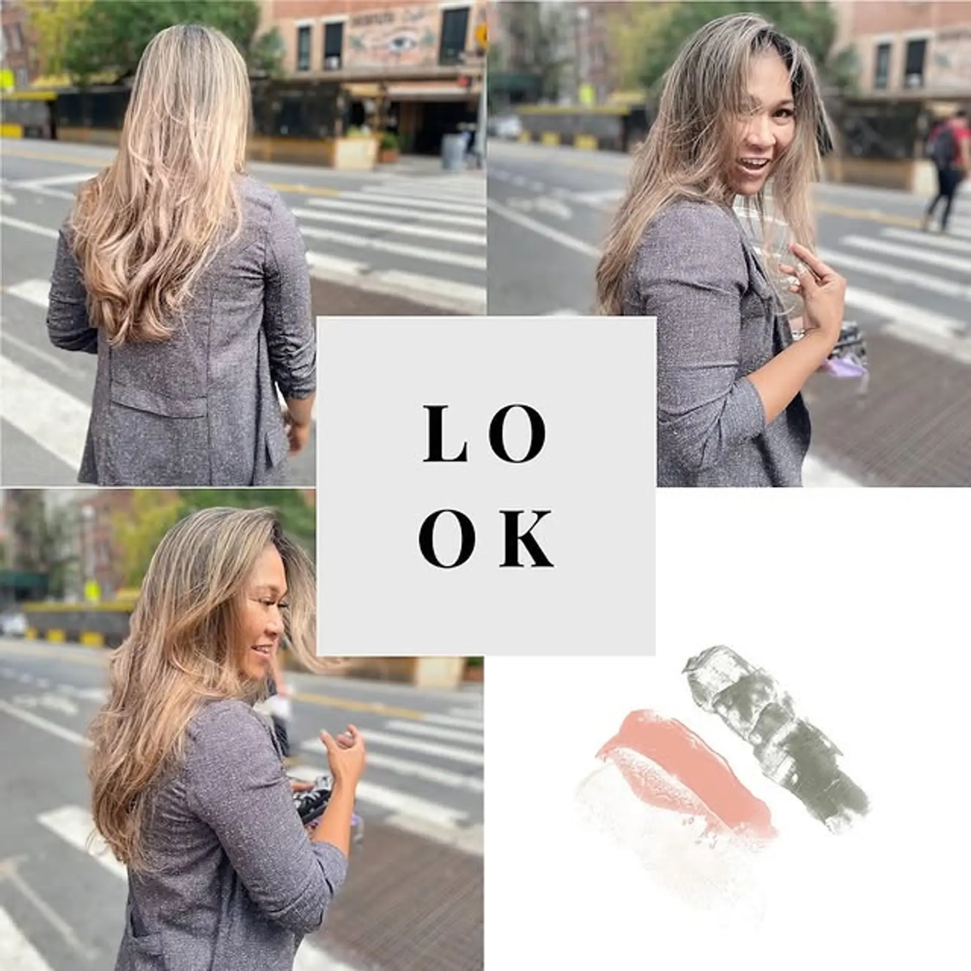 Long, wavy hair with a blended balayage creating a beachy vibe. 1