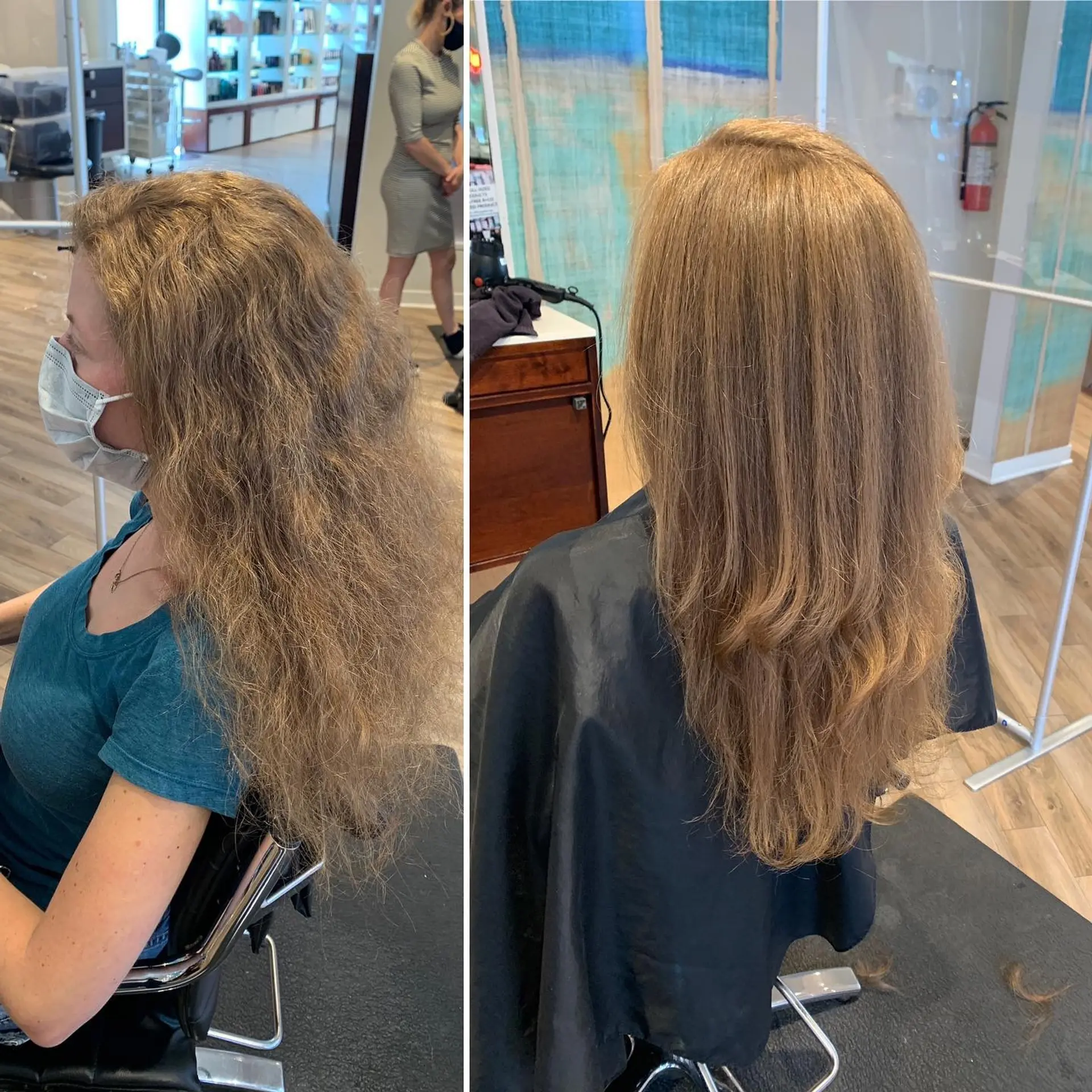 A long layered haircut that enhances natural waves and adds movement. 1