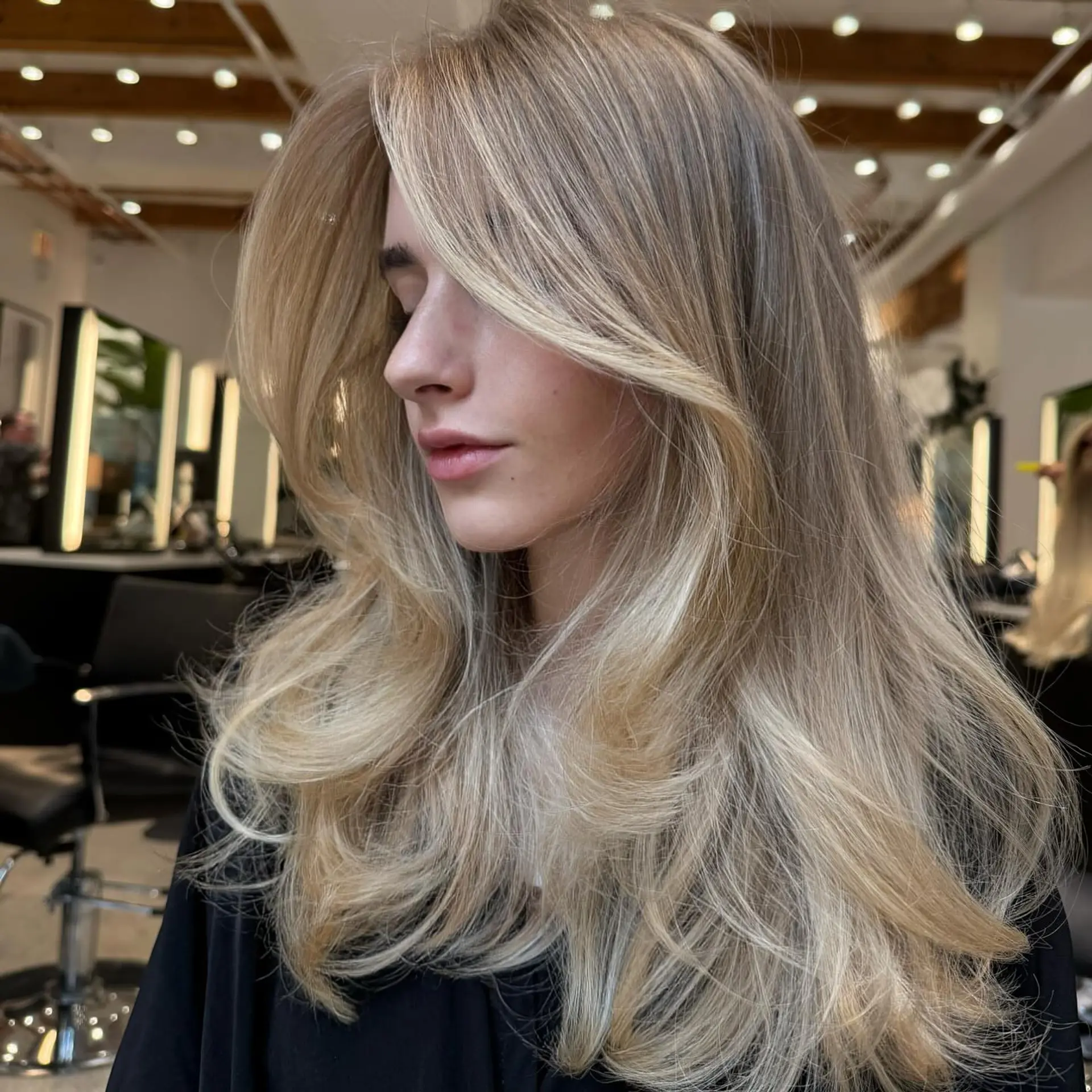 A long, layered shag with face-framing layers that add softness and movement. 1