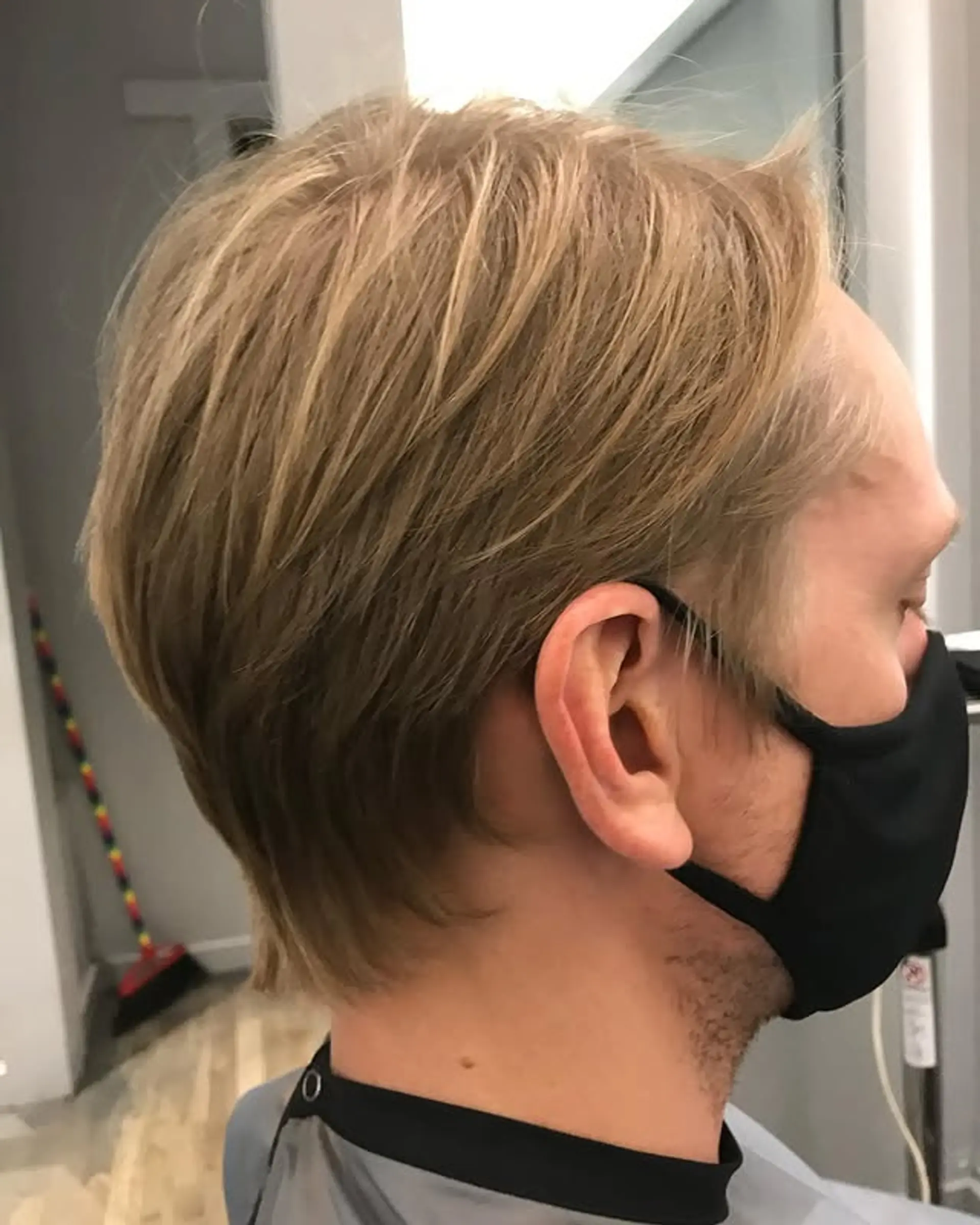 This medium-length style features choppy layers and a textured finish for a modern shag look. 1