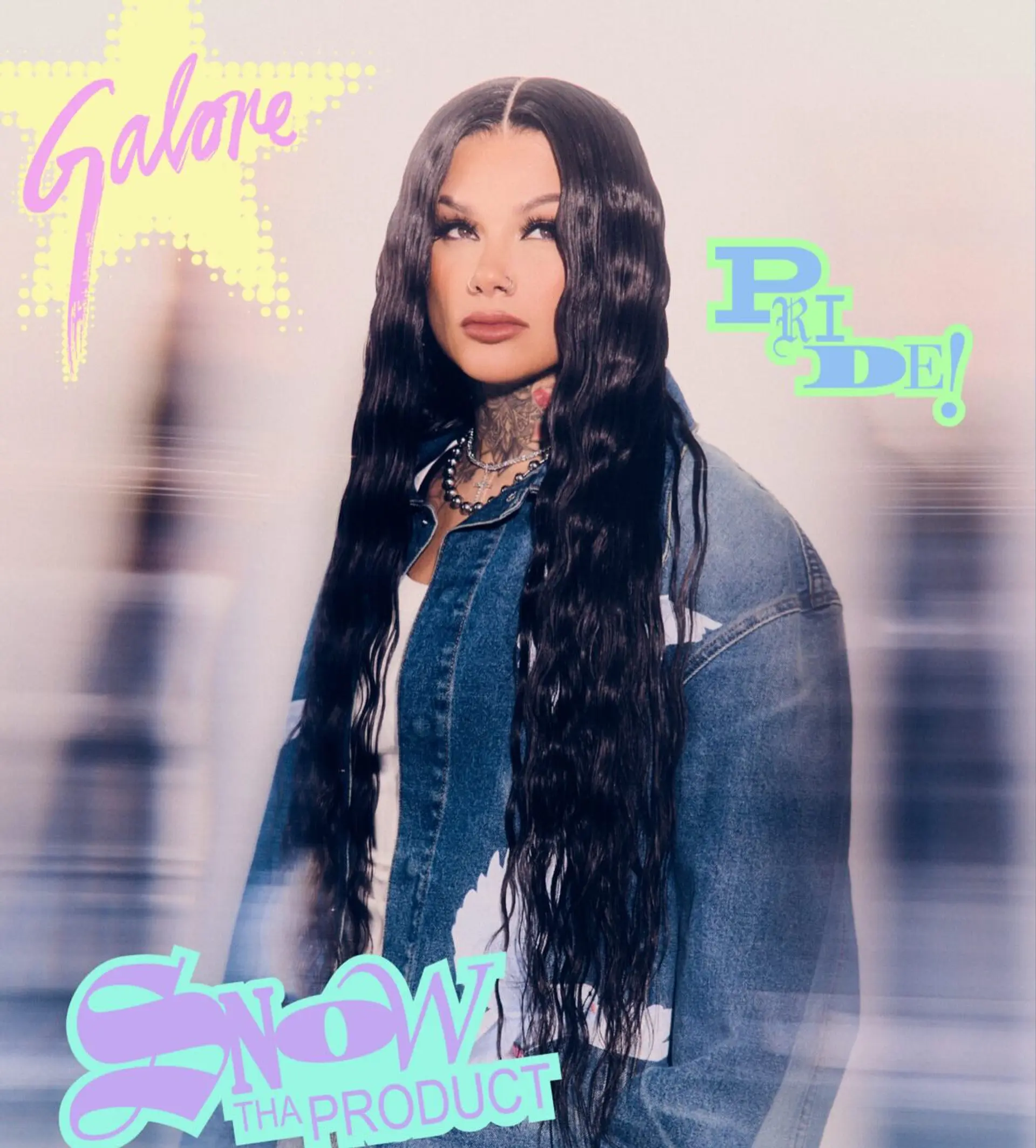 Ultra-long dark hair styled in textured crimped mermaid waves with a crisp center part. 1