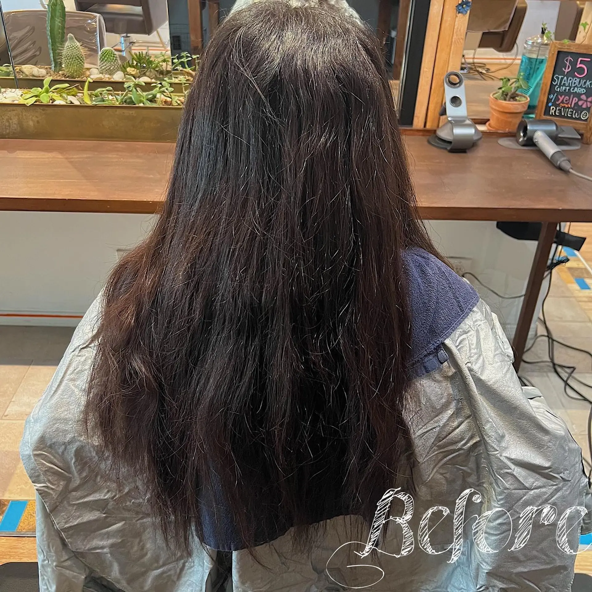 Very long, straight, and glossy hair designed to reflect light and appear like glass. 3