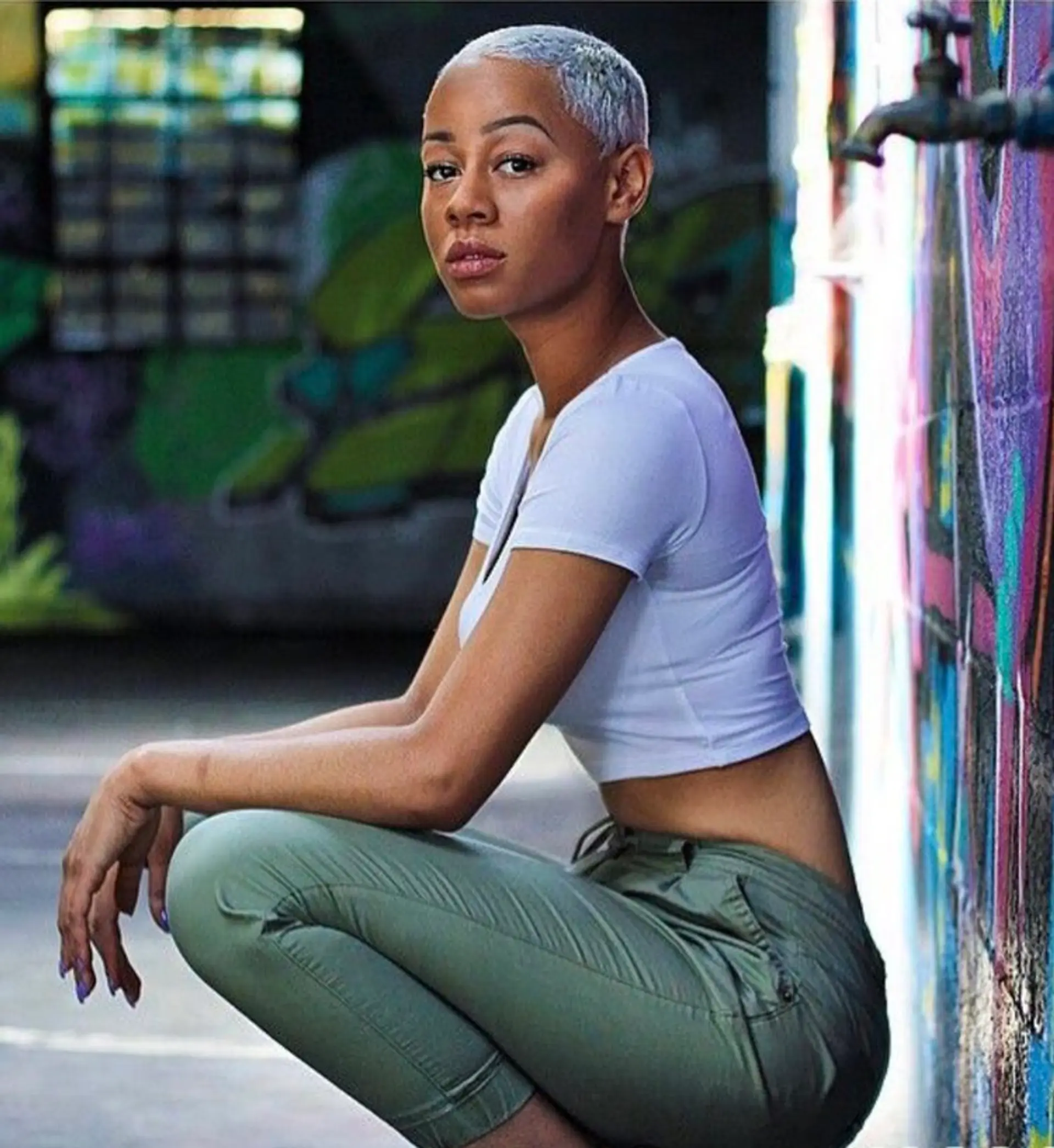 A very short, bold, and edgy pixie cut. 1