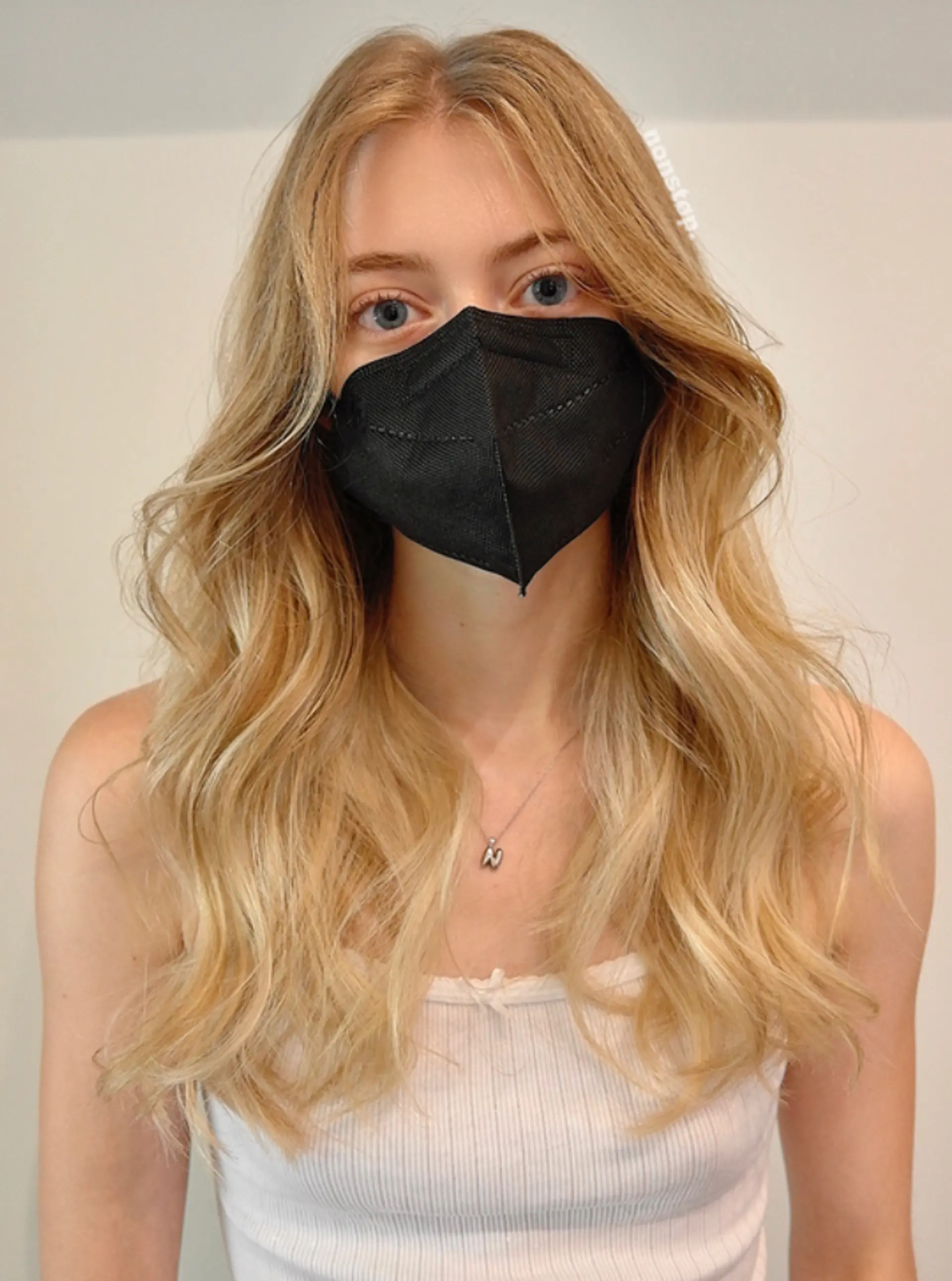 Long, wavy blonde hair parted to the side with natural cascading waves and layered for added volume and movement.

(NonstopStyle: by Kelvin) 2