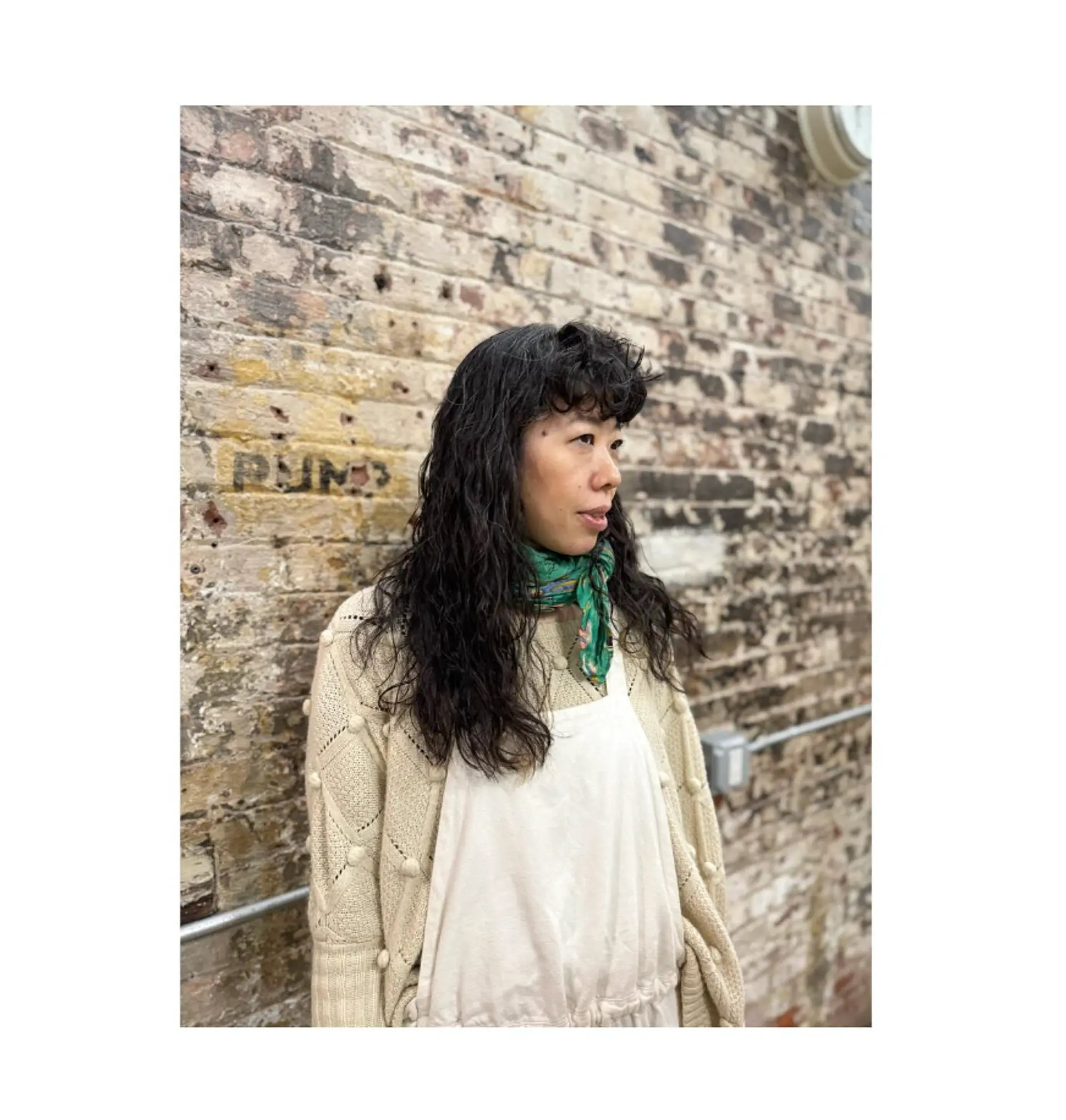 A shaggy, wavy hairstyle with wispy bangs. 1