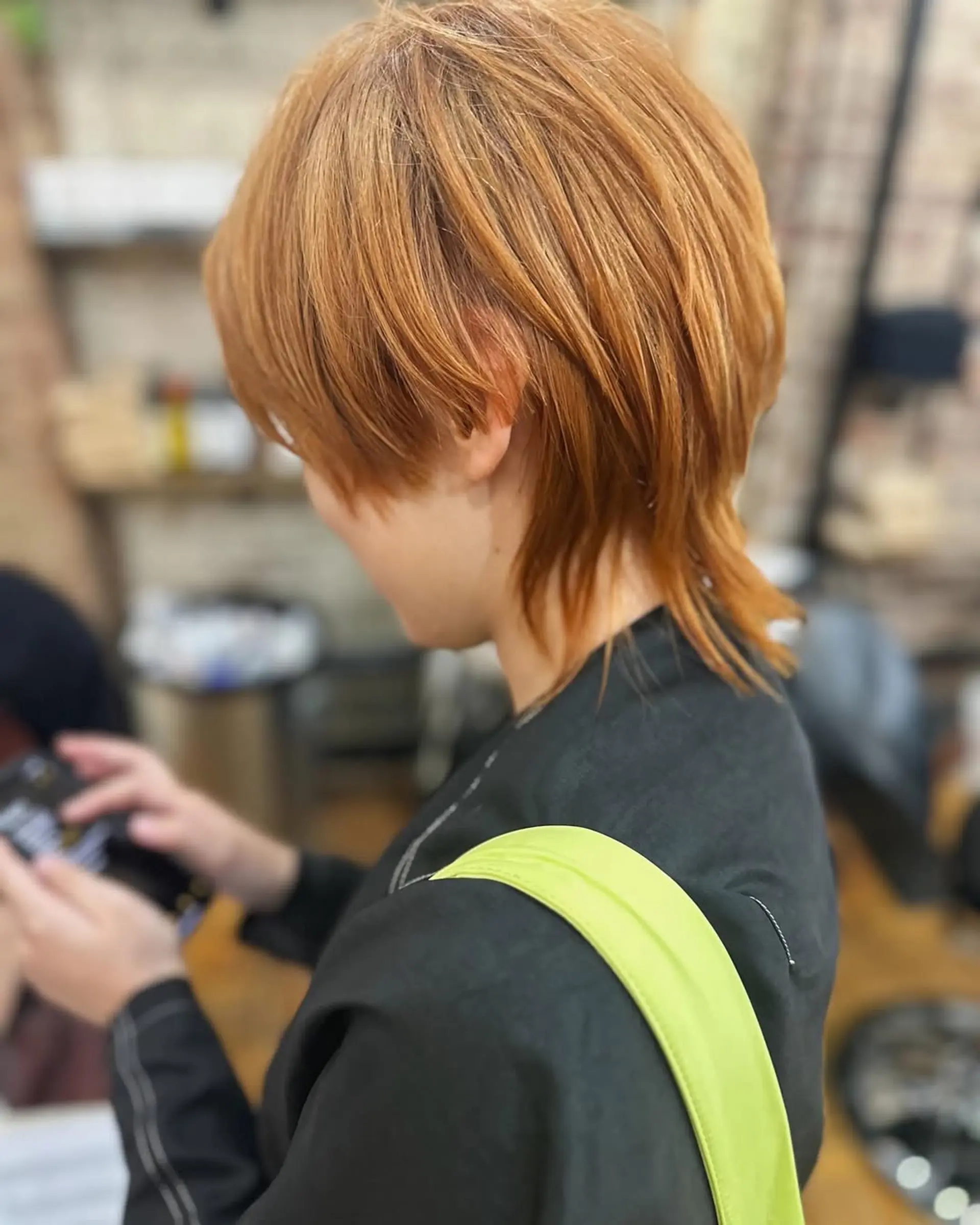 This textured shag haircut boasts choppy layers and a soft, modern mullet shape, creating an edgy and playful aesthetic. 1